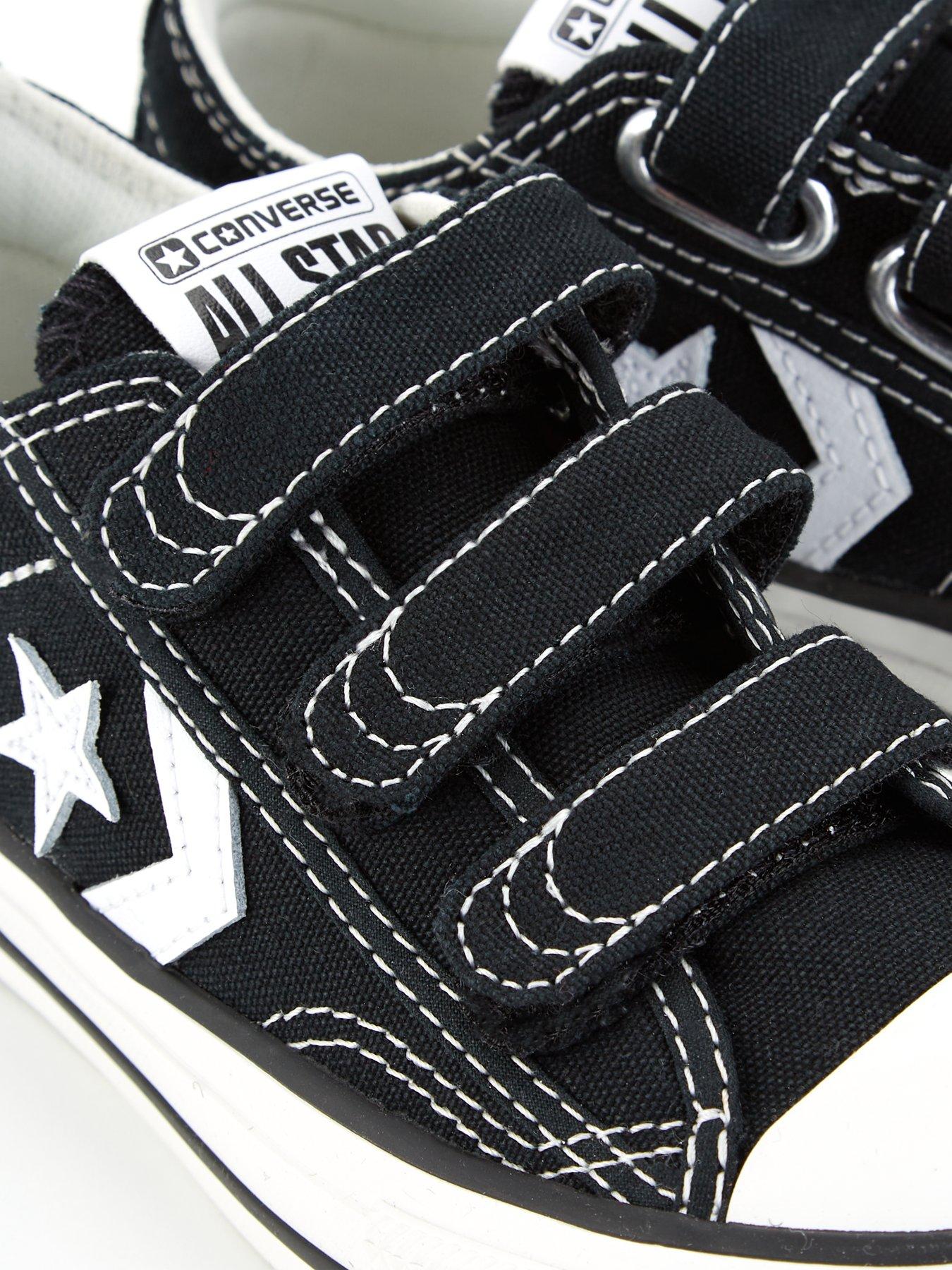  image of converse-kids-star-player-76-ox-trainers-blackwhite