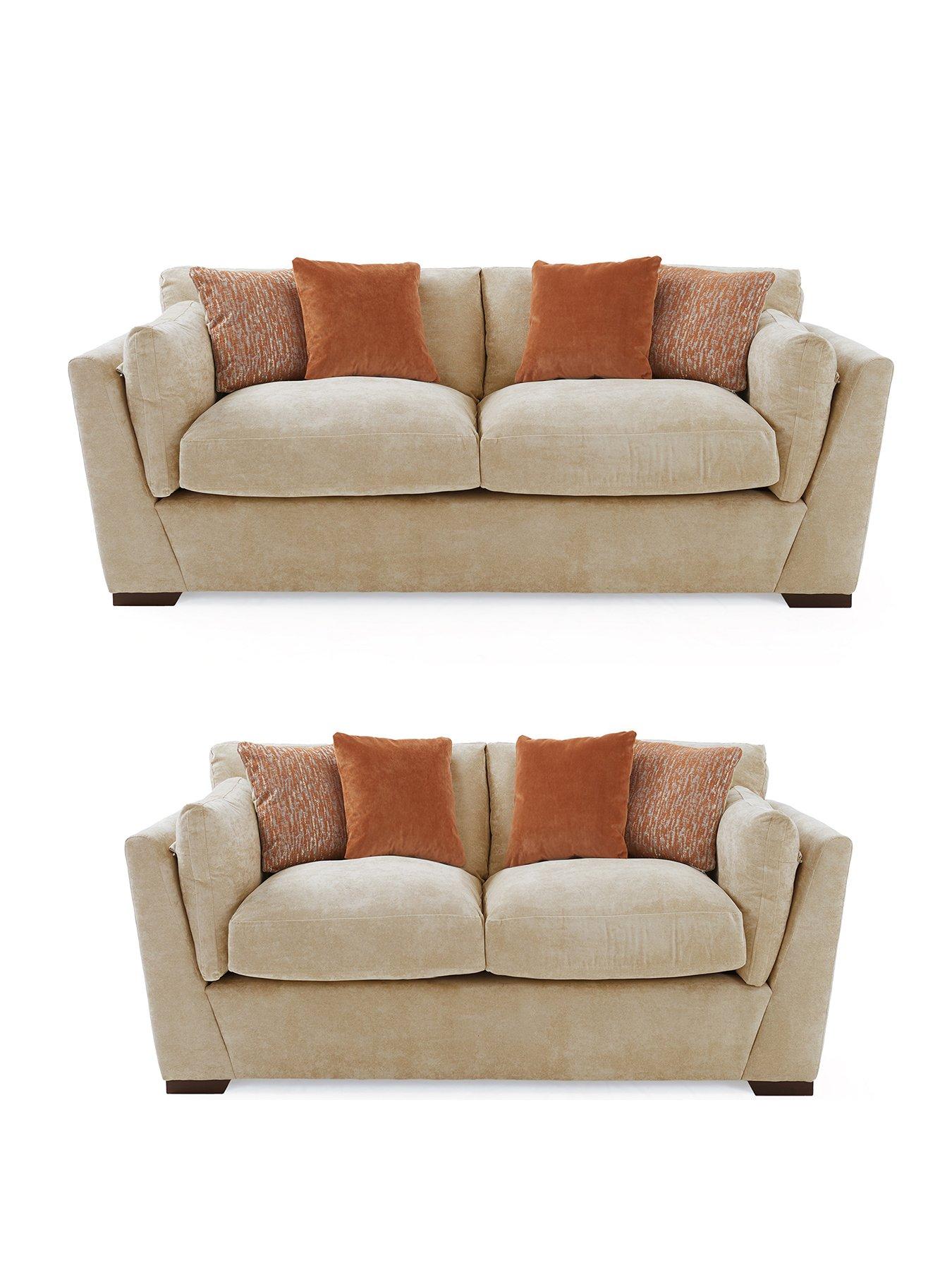 The Very Collection Lexington 3 + 2 Seater Fabric Sofa Set (Buy  &  SAVE!) - Made to Order in the UK - FSC® Certified