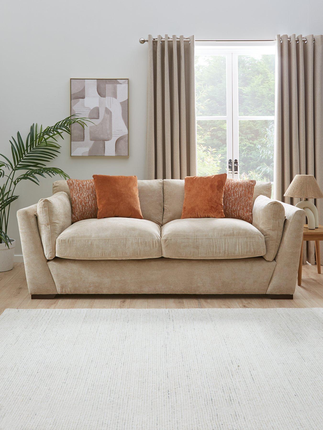 The Very Collection Lexington 3 Seater Fabric Sofa - Made to Order in the UK - FSC® Certified