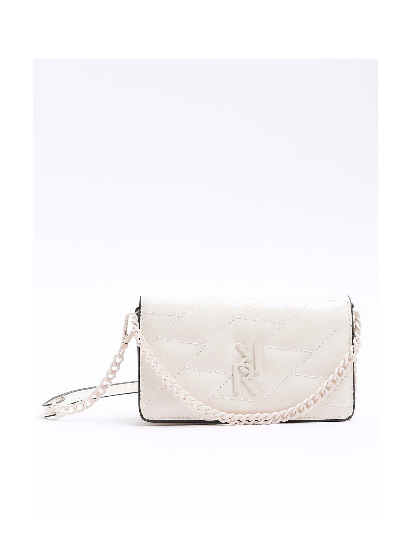 Bashed Crossbody Bag White