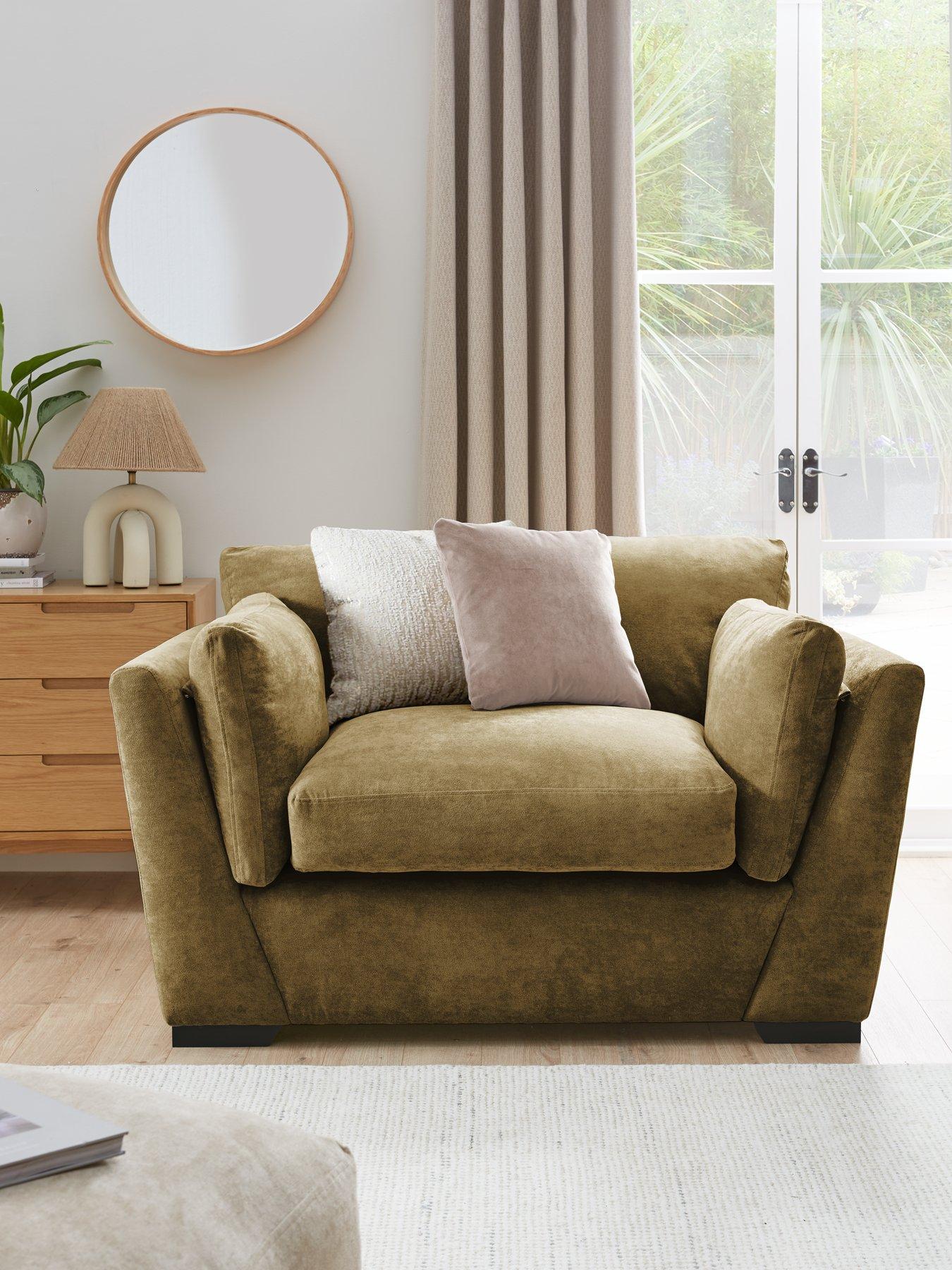 The Very Collection Lexington Fabric Snuggle  Seat - Made to Order in the UK - FSC® Certified