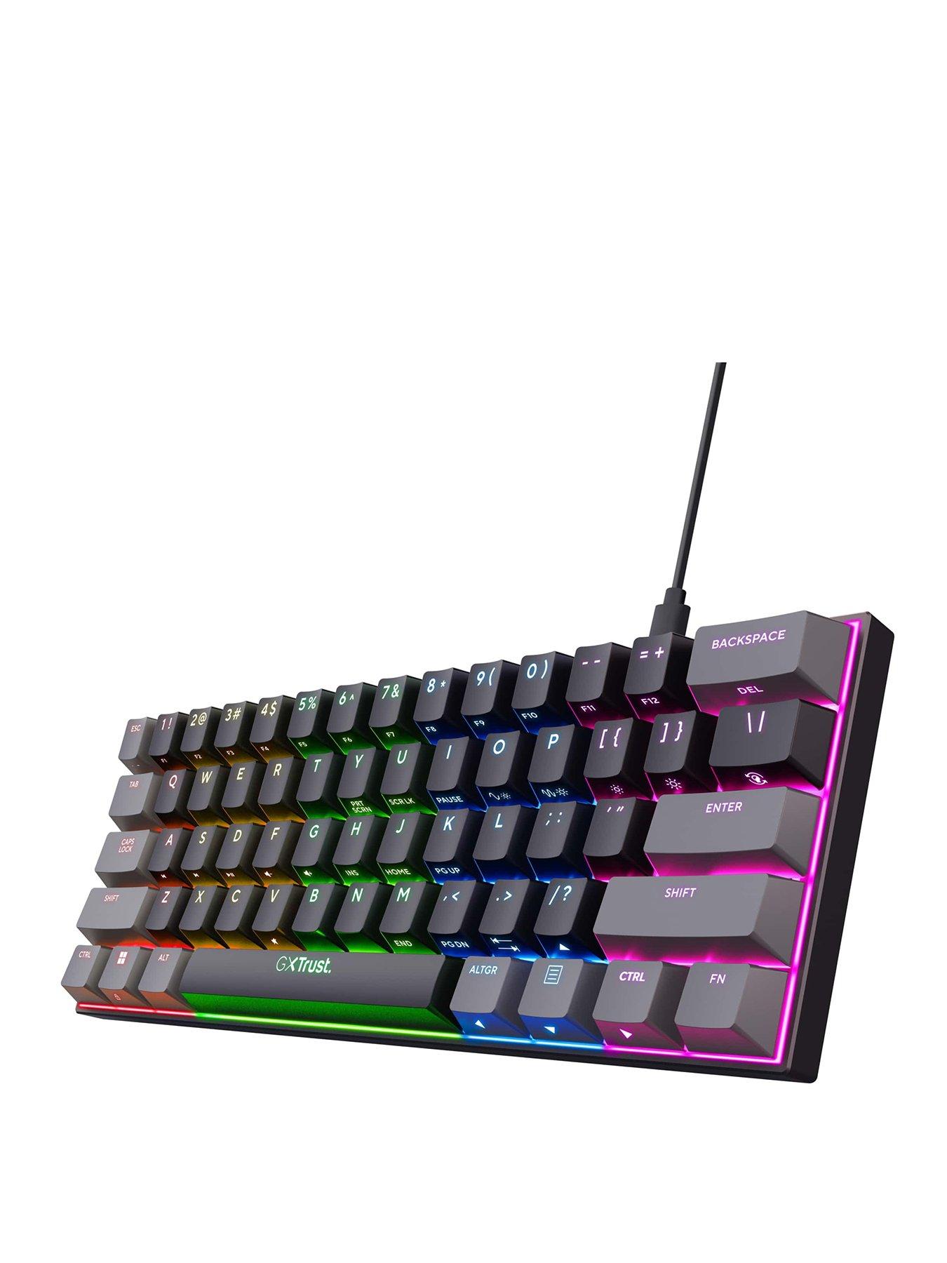 Trust GXT867 Acira 60% Mini Mechanical Gaming Keyboard with Full RGB Illumination