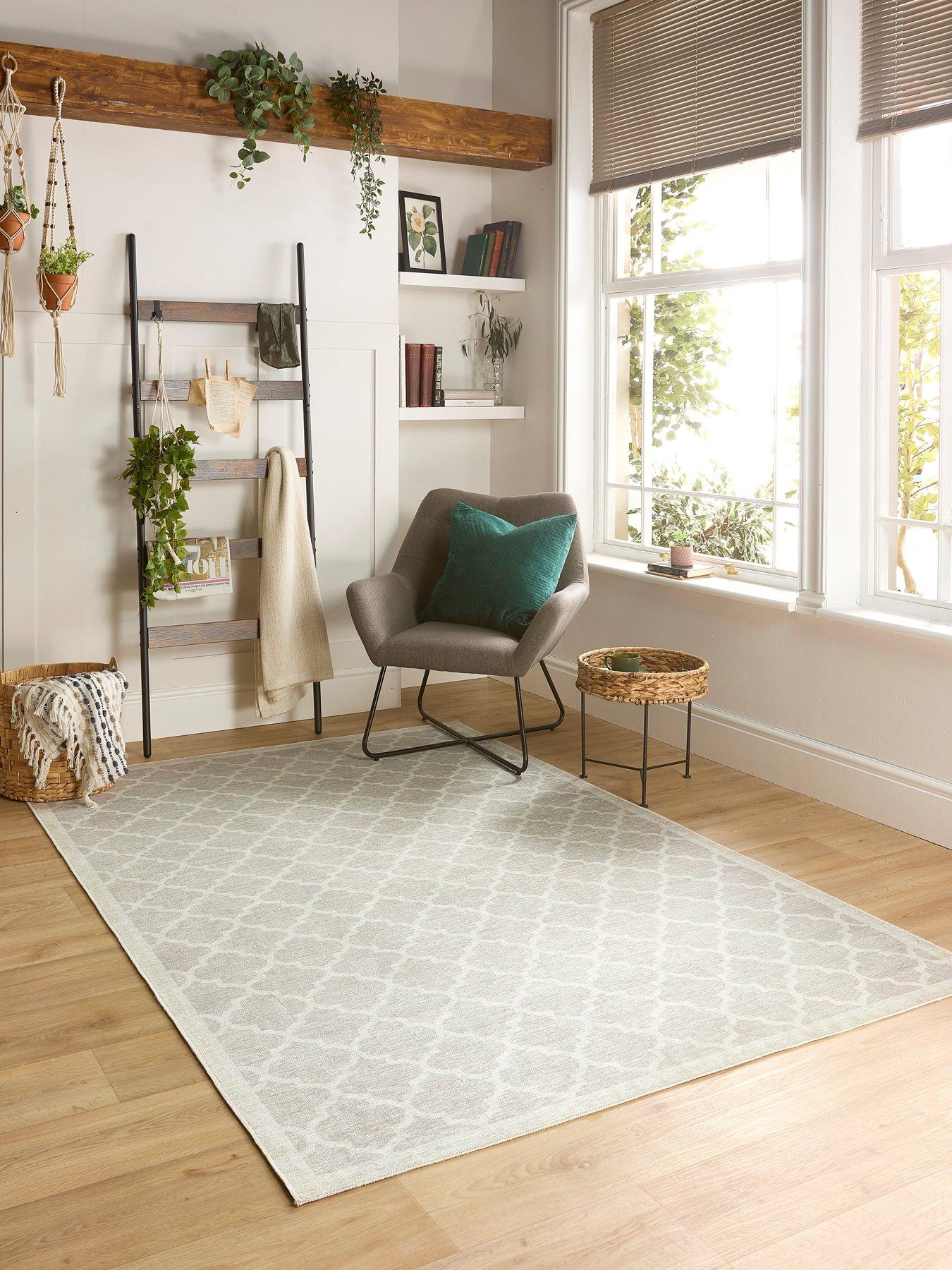 The Very Collection My Washable Chateau Rug - Cream