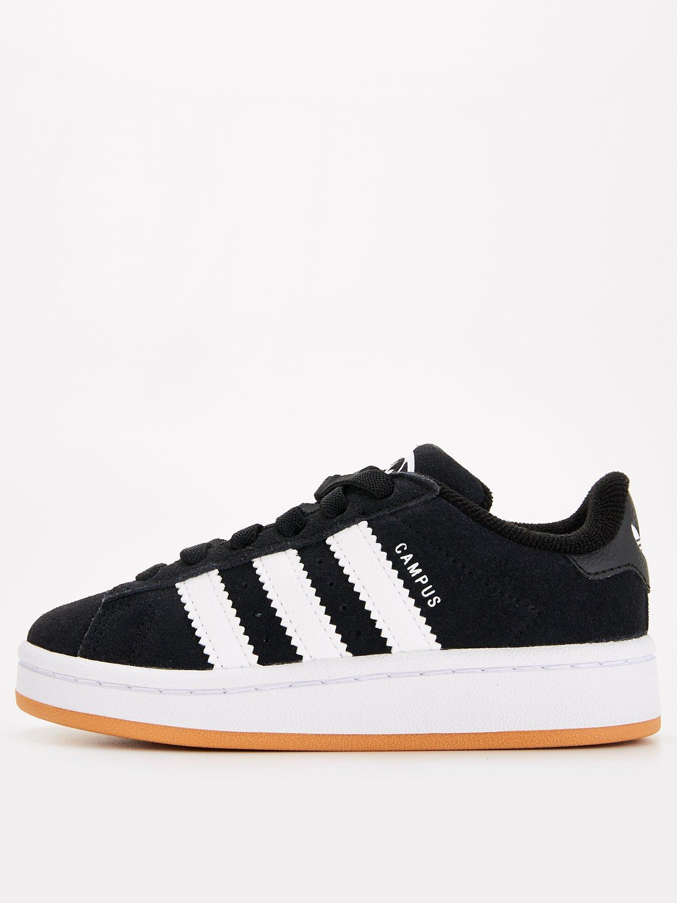 adidas Originals Kids Campus 00S Elastic Lace Trainers - Black | Littlewoods