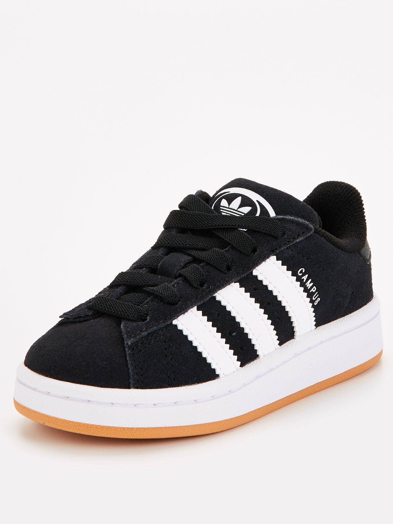 adidas Originals Kids Campus 00s Elastic Lace Trainers Black littlewoods