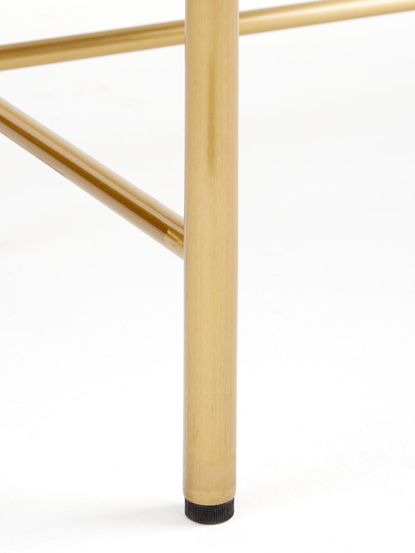  image of the-very-collection-cora-dressing-table-and-mirror-set-blackbrass