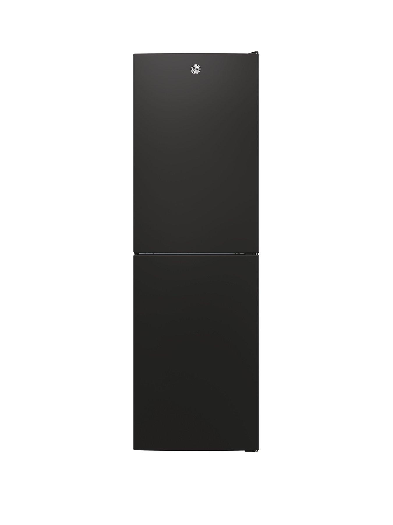 front image of hoover-h-fridge-300-hoct3l517ebk-55cm-widenbsp175cm-tall-low-frost-freestandingnbspfridge-freezer--nbspblack