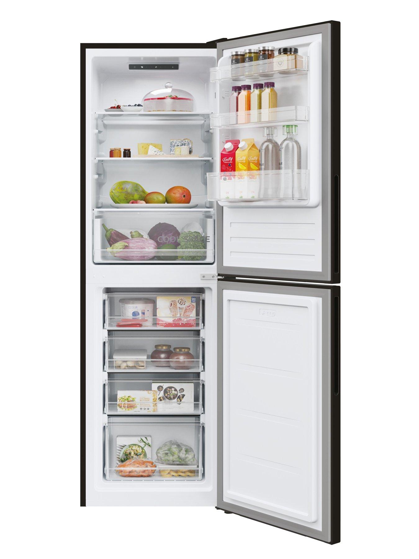 stillFront image of hoover-h-fridge-300-hoct3l517ebk-55cm-widenbsp175cm-tall-low-frost-freestandingnbspfridge-freezer--nbspblack