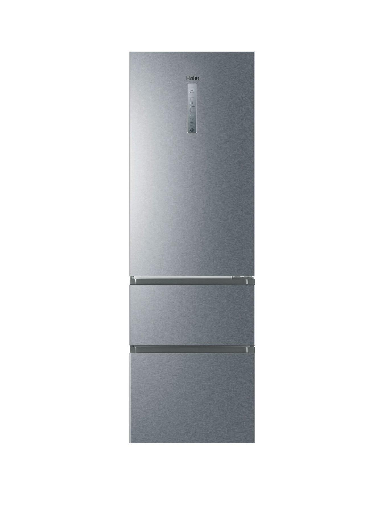 undefined HTW5618ENMG 60/40 Total No Frost Fridge Freezer, E Rated with Wifi - Silver