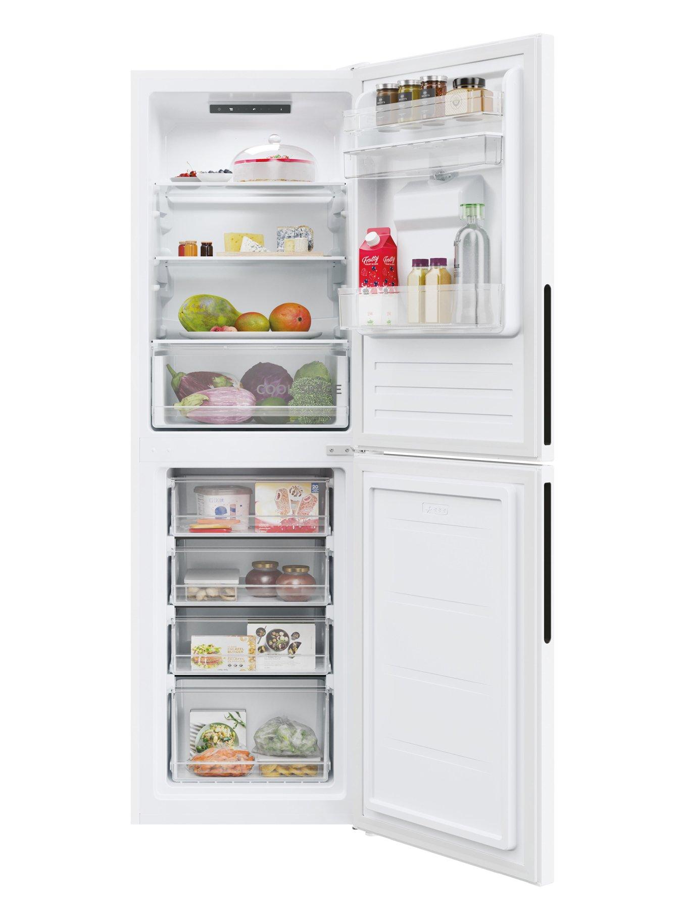  image of hoover-h-fridge-300-hoct3l517ewwk-1-55cm-widenbsplow-frost-fridge-freezer-with-non-plumbed-water-dispenser--nbspwhite