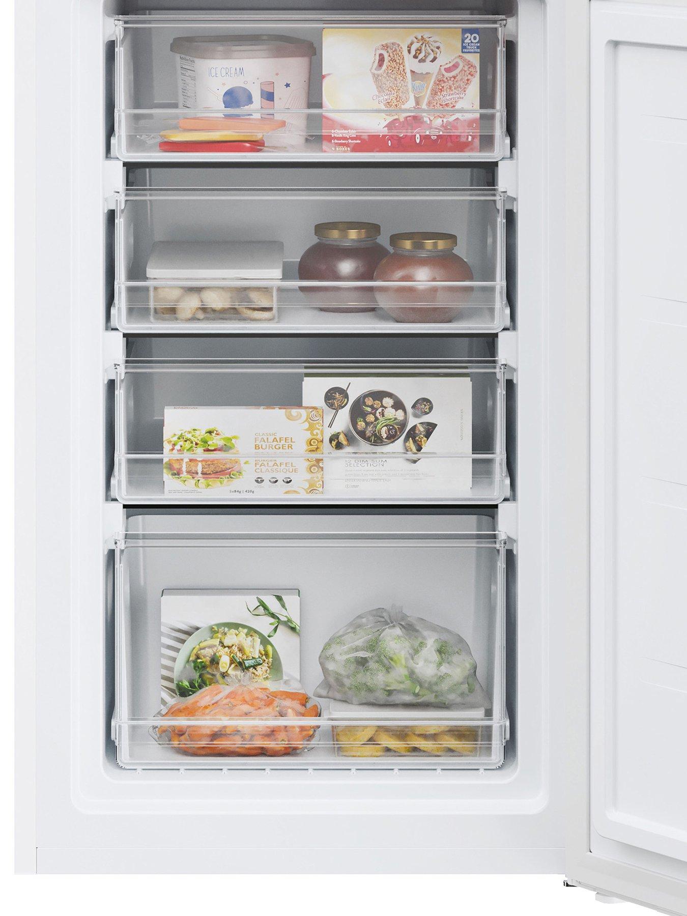  image of hoover-h-fridge-300-hoct3l517ewwk-1-55cm-widenbsplow-frost-fridge-freezer-with-non-plumbed-water-dispenser--nbspwhite