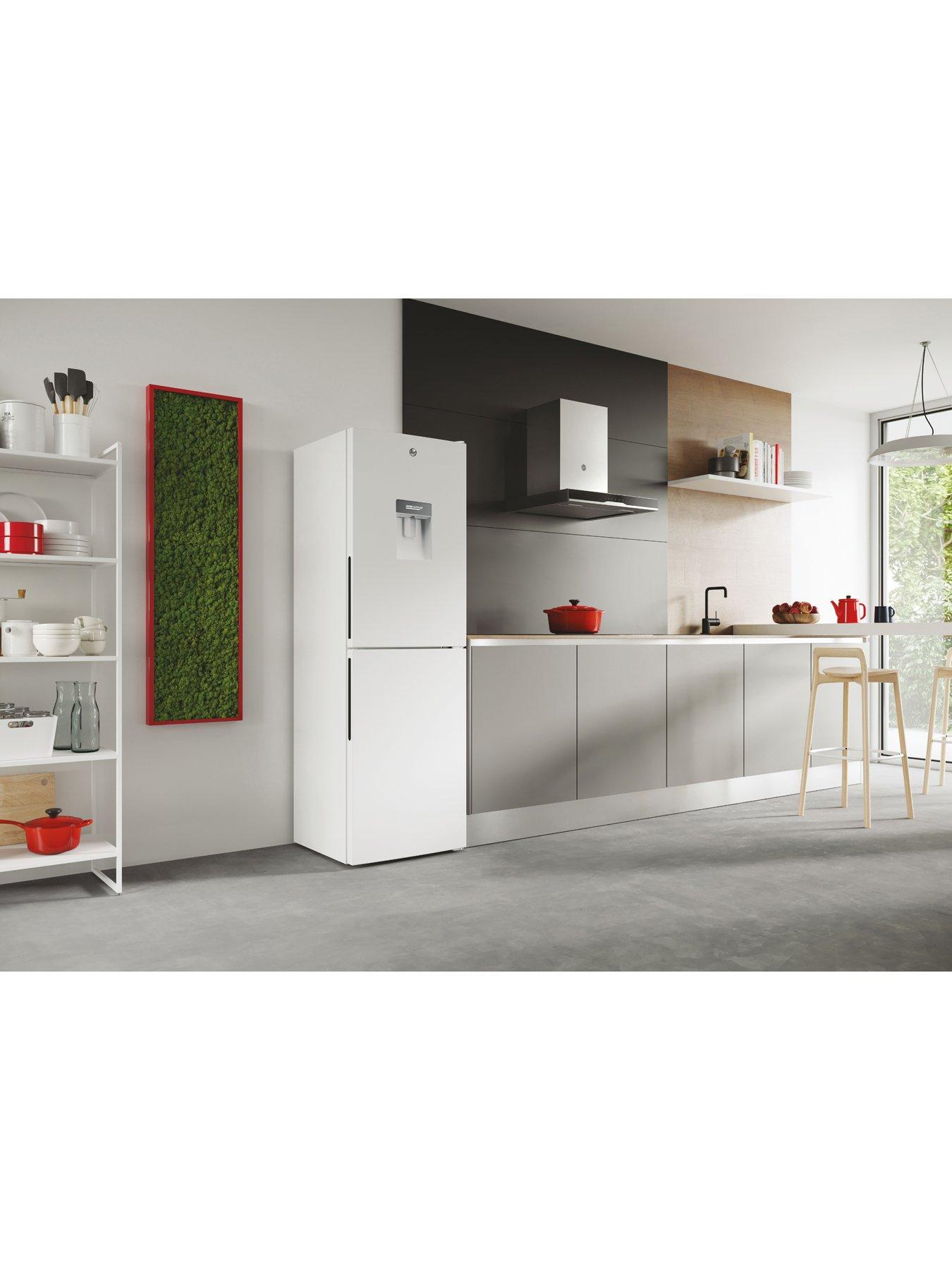  image of hoover-h-fridge-300-hoct3l517ewwk-1-55cm-widenbsplow-frost-fridge-freezer-with-non-plumbed-water-dispenser--nbspwhite