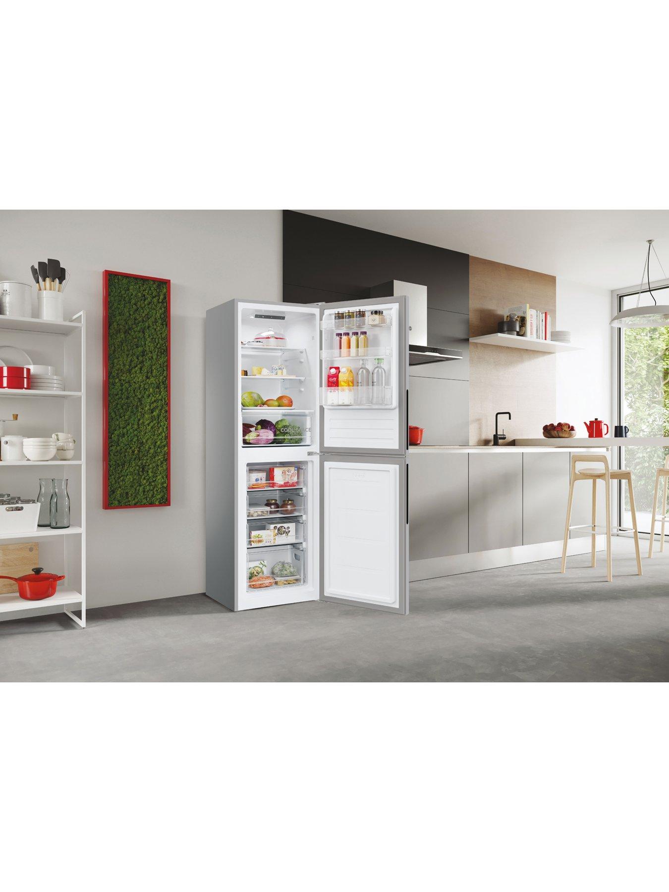  image of hoover-h-fridge-300-hoct3l517esk-1-low-frost-fridge-freezer--nbspsilver