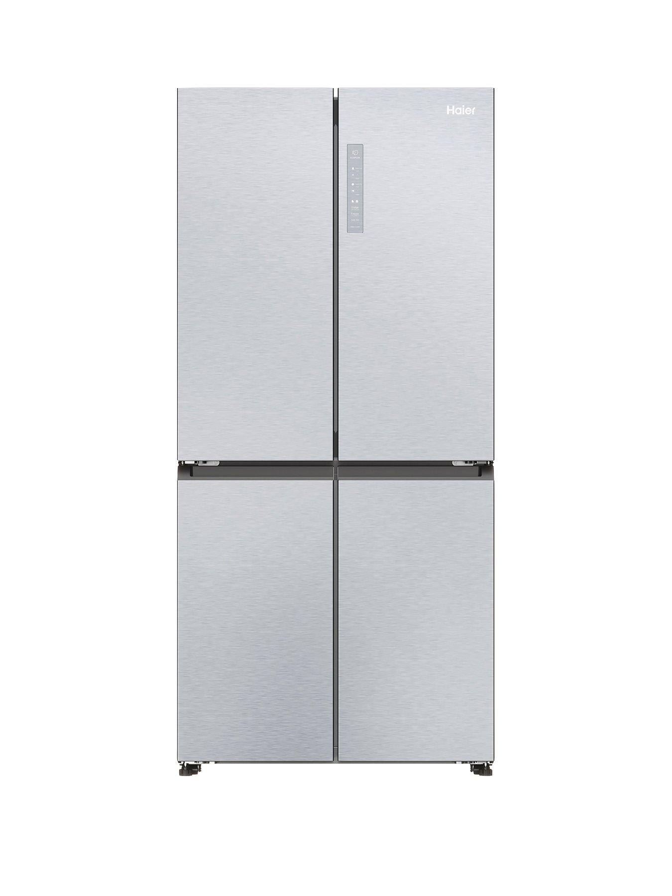 undefined Cube 83 HCR3818ENMG Total No Frost American Fridge Freezer, E-Rated - Inox