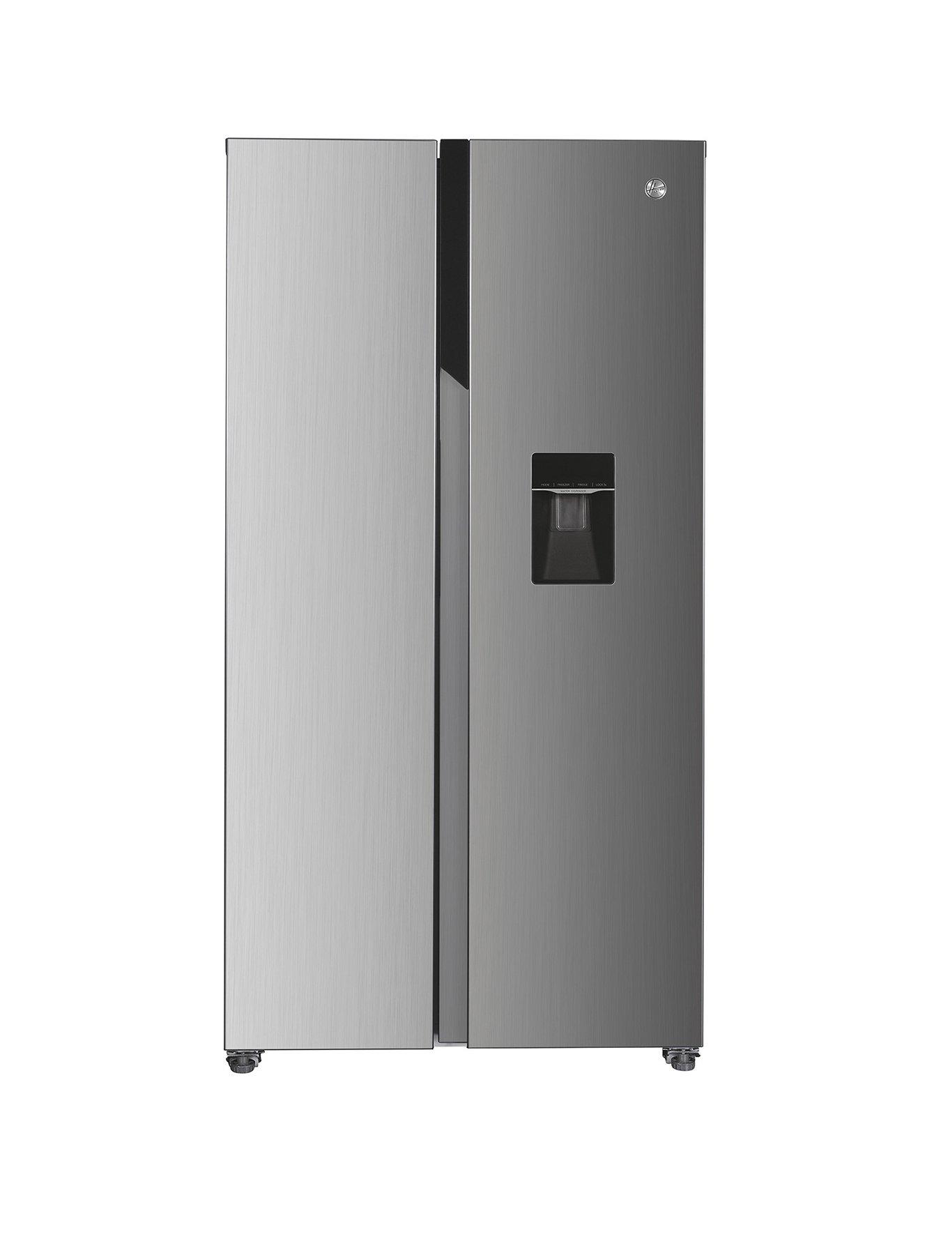 Hoover HHSBSO6174XWDK1 American style fridge freezer with non plumbed