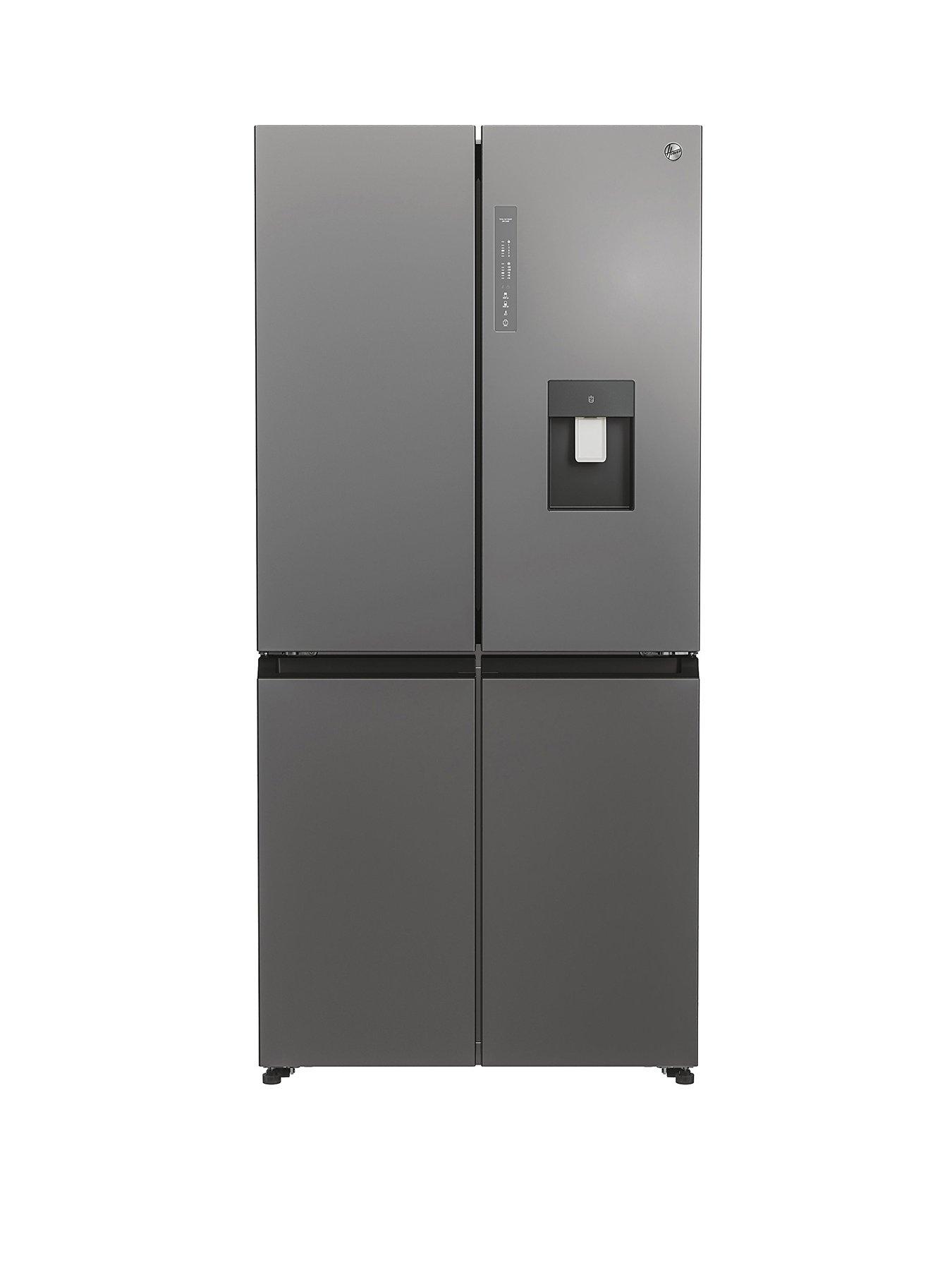 undefined HHCR3818EWPL Non Plumbed Total No Frost American Fridge Freezer, E Rated - Inox