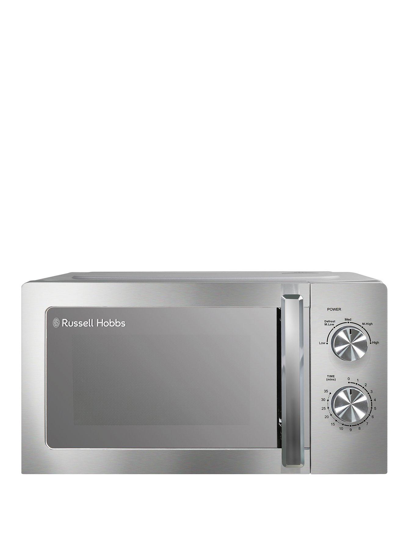 Image 1 of 7 of Russell Hobbs RHMM827SS Compact 20L Manual Microwave in Stainless Steel