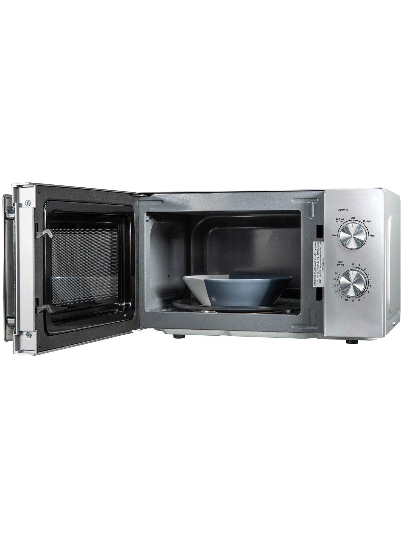  image of russell-hobbs-rhmm827ss-compact-20l-manual-microwave-in-stainless-steel