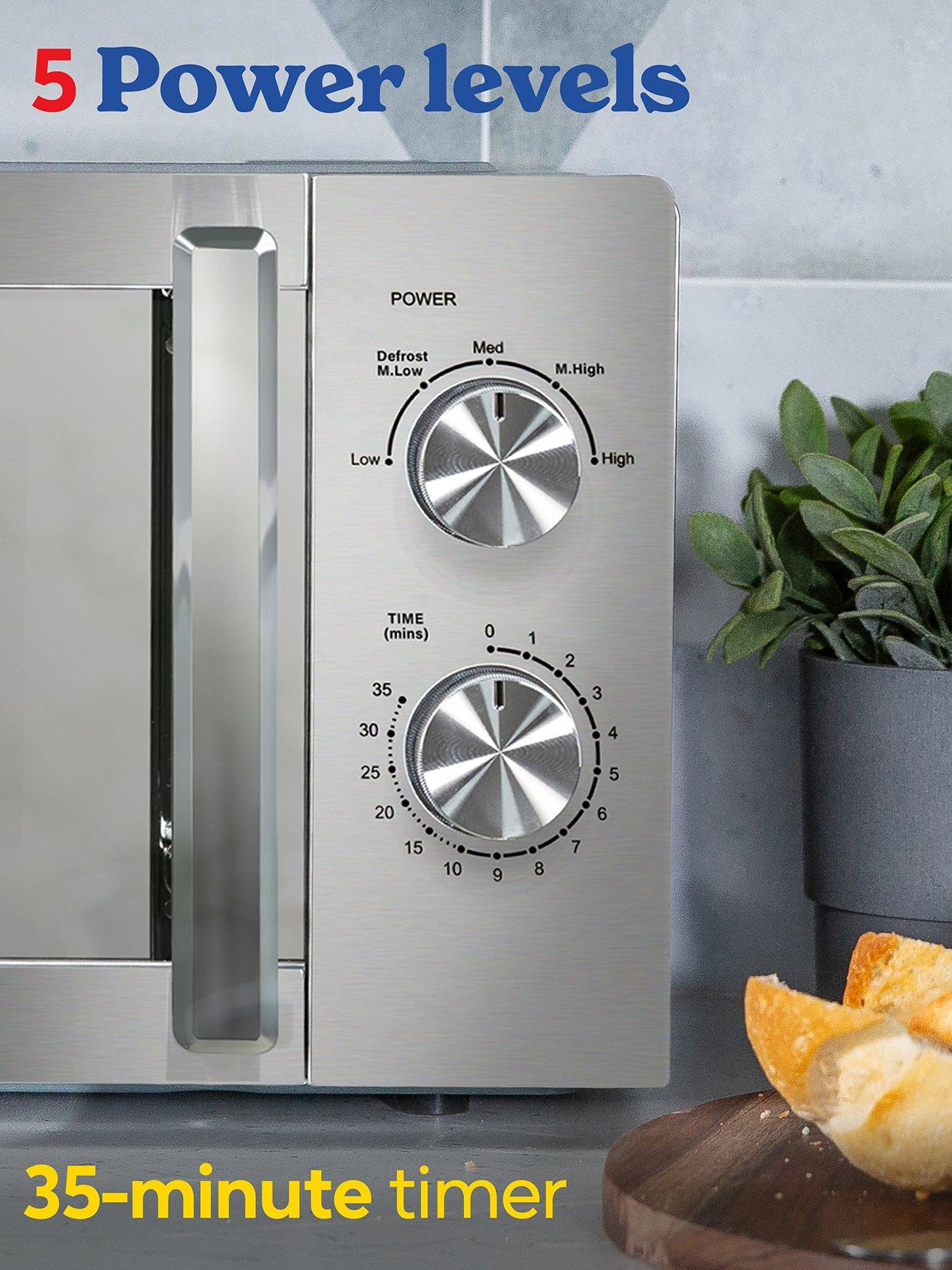  image of russell-hobbs-rhmm827ss-compact-20l-manual-microwave-in-stainless-steel