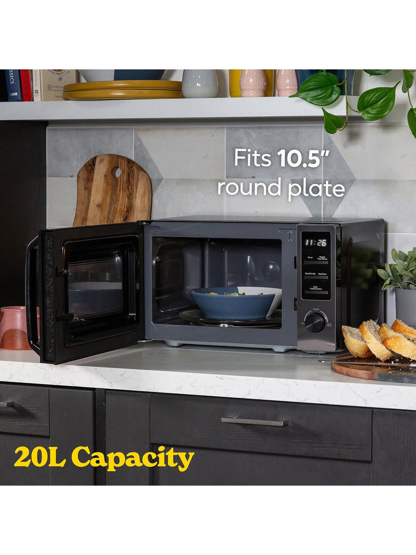  image of russell-hobbs-rhm2028ds-20l-digital-microwave-in-dark-steel