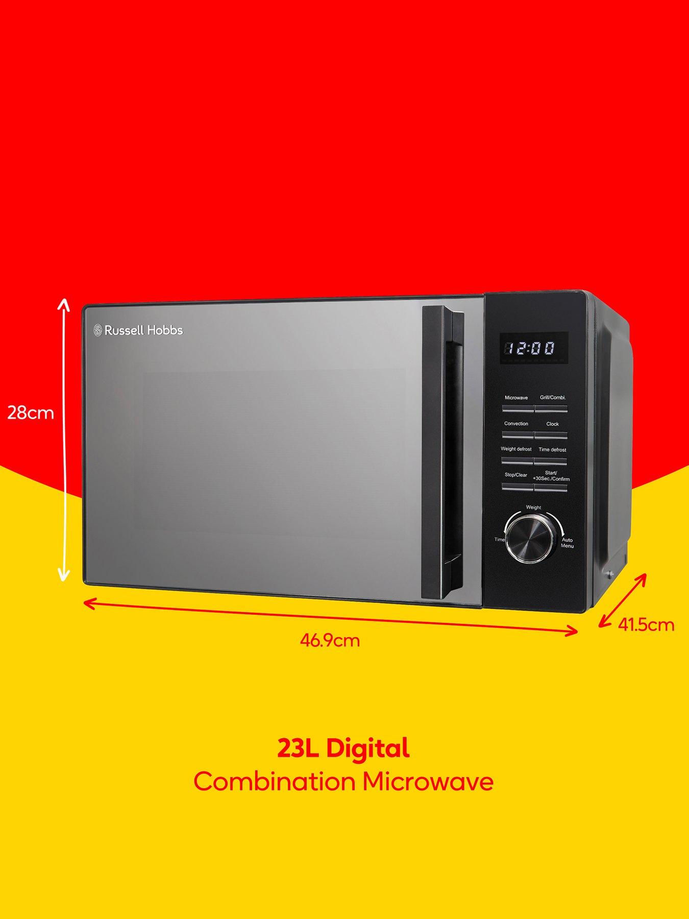  image of russell-hobbs-rhm2366b-23l-digital-combination-microwave-in-black