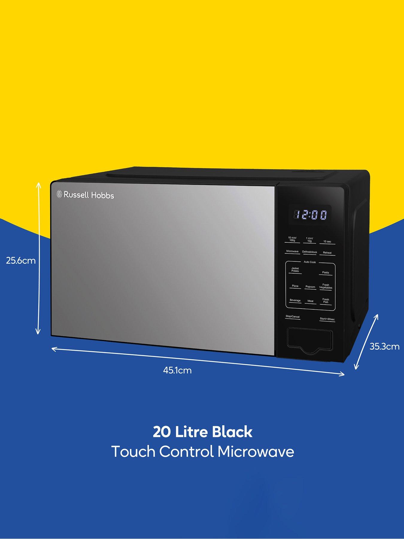  image of russell-hobbs-rhmt2005b-compact-digital-microwave-with-touch-control-20l-black