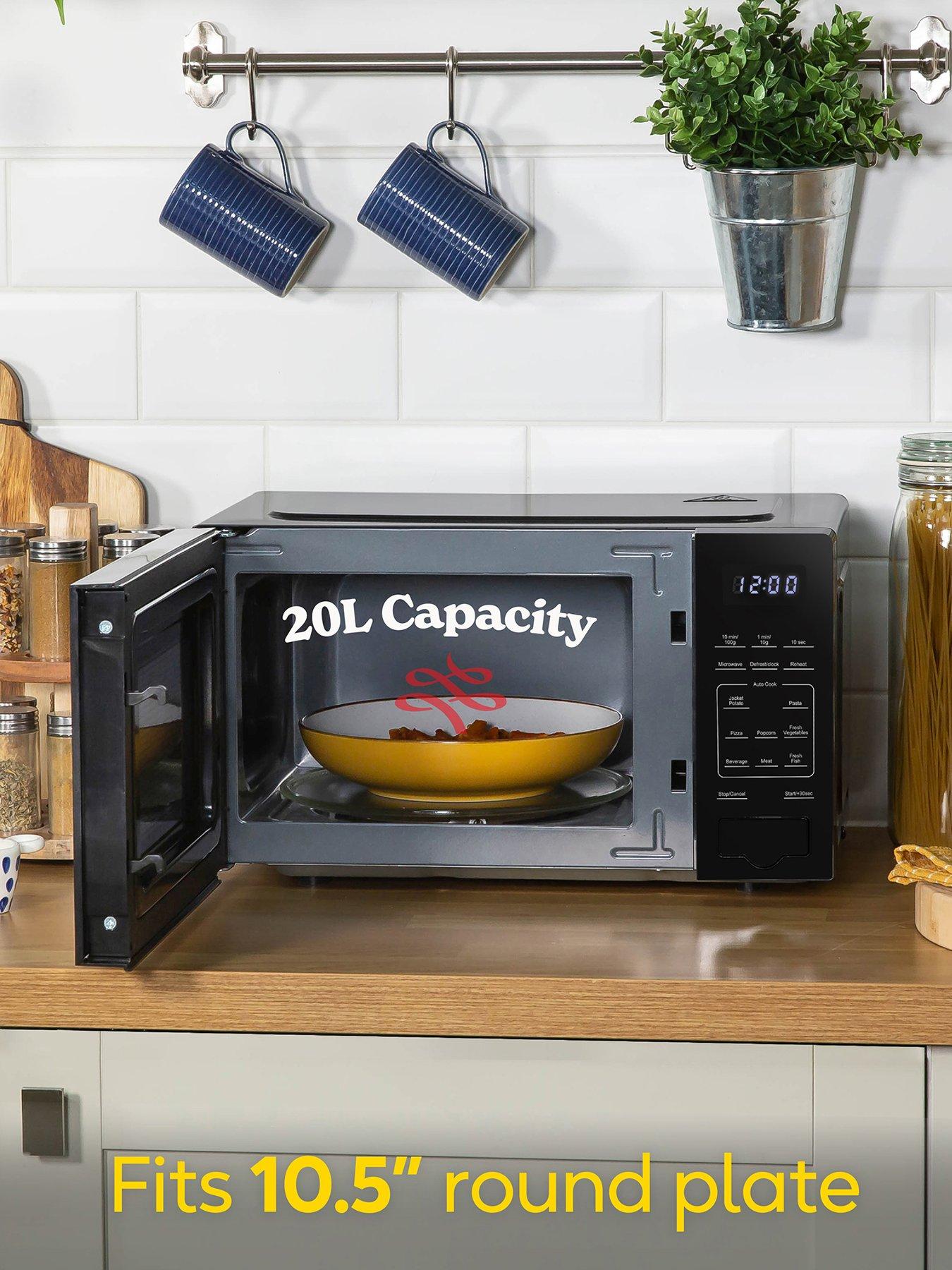  image of russell-hobbs-rhmt2005b-compact-digital-microwave-with-touch-control-20l-black