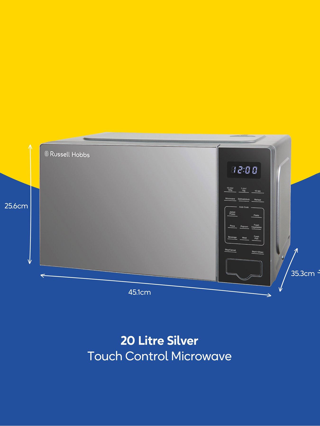  image of russell-hobbs-rhmt2005s-compact-digital-microwave-with-touch-control-20l-silver