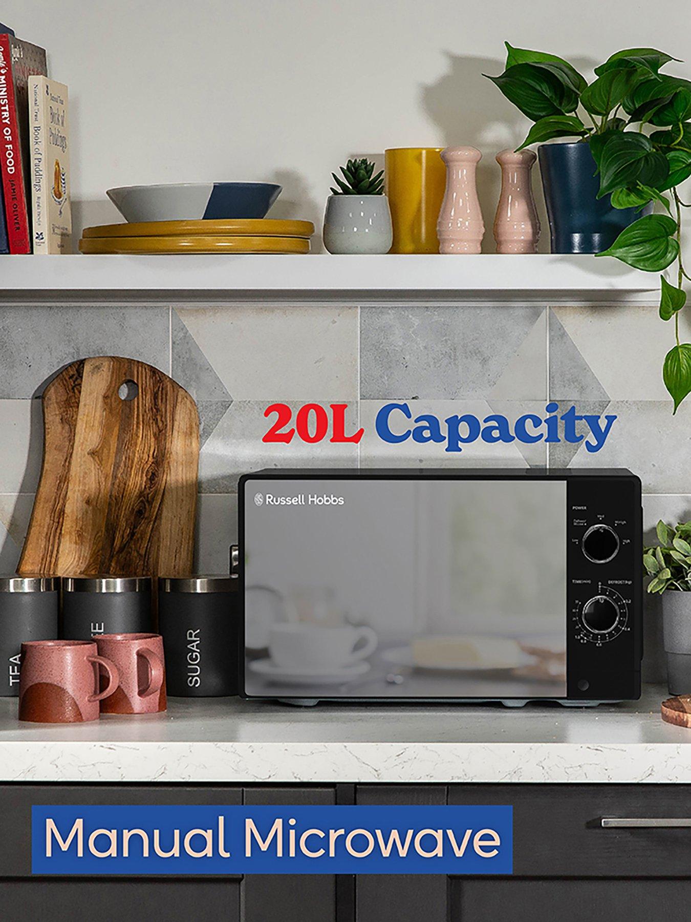  image of russell-hobbs-rhm2027b-compact-solo-manual-microwave-20l-black