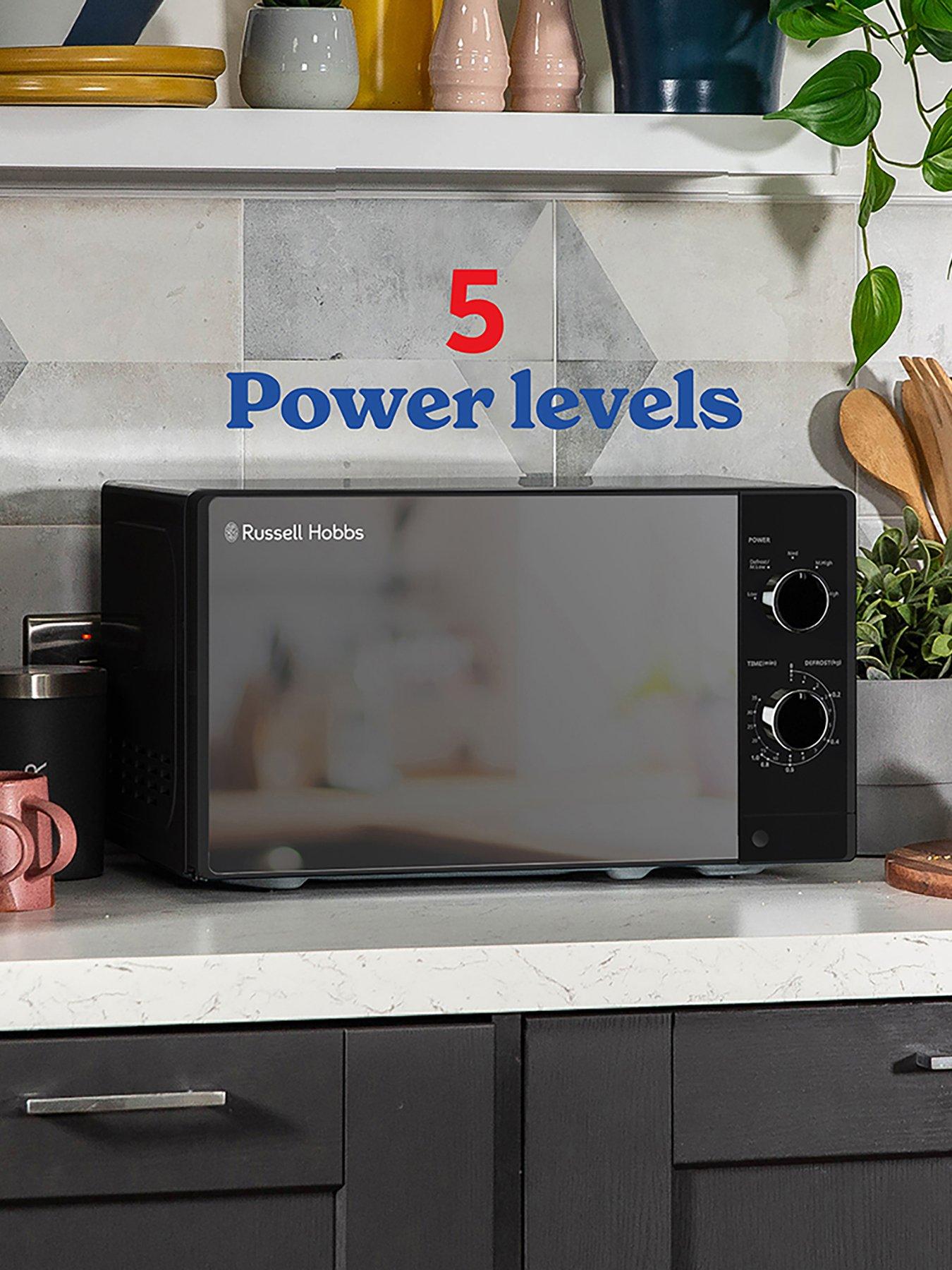 Image 6 of 7 of Russell Hobbs RHM2027B Compact Solo Manual Microwave 20L Black