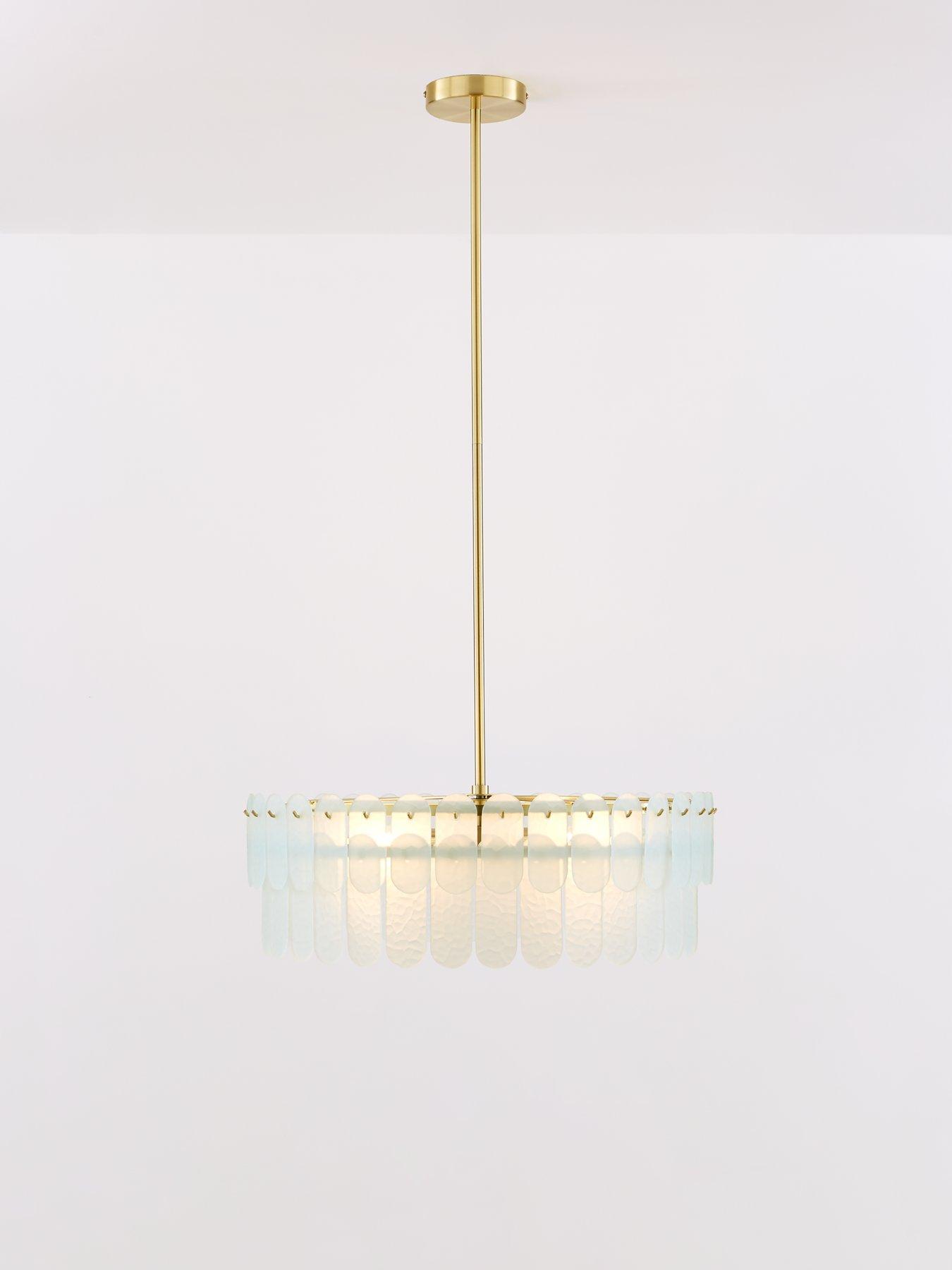 Very Home Glass Oval Chandelier