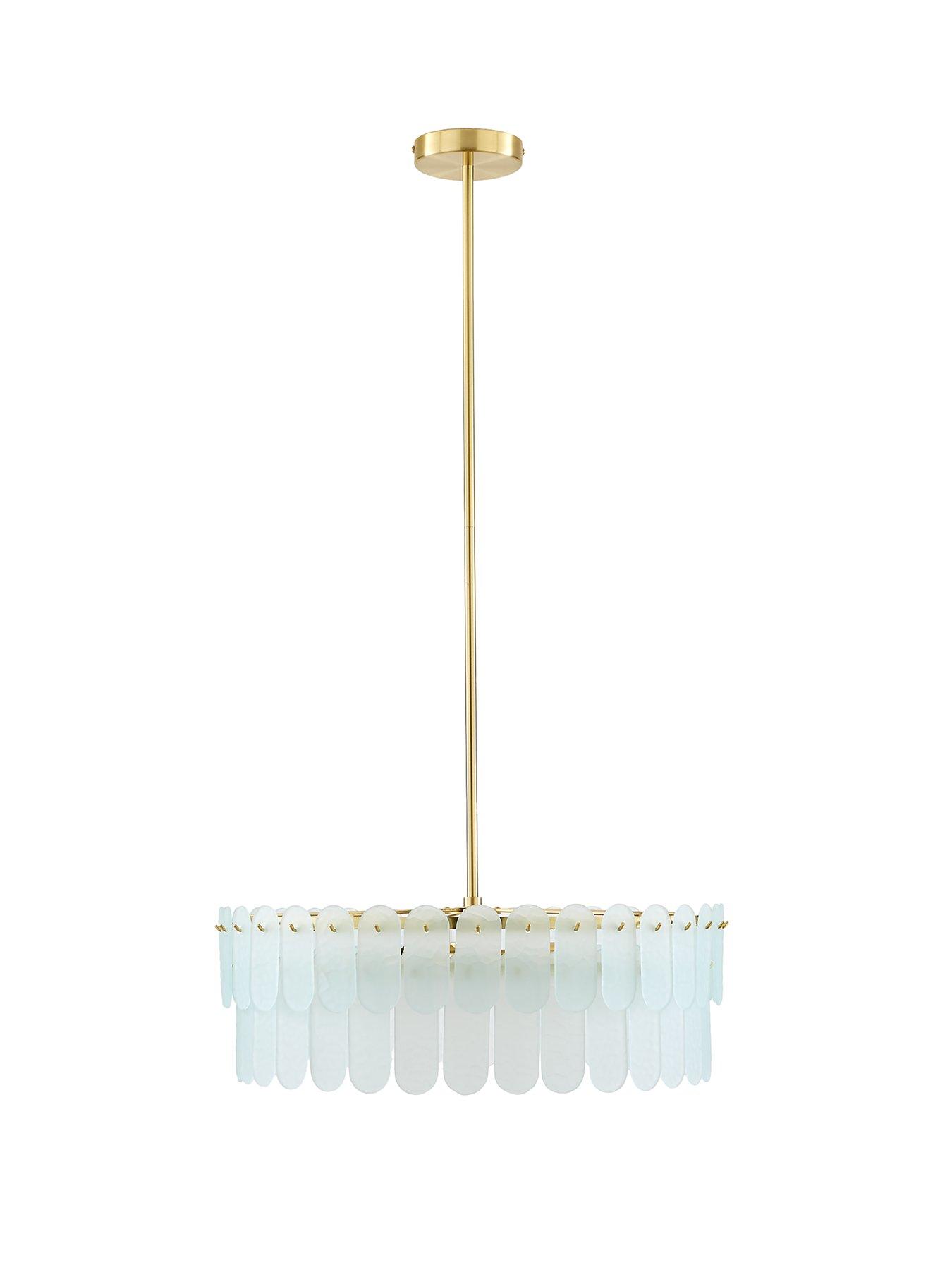  image of very-home-glass-oval-chandelier