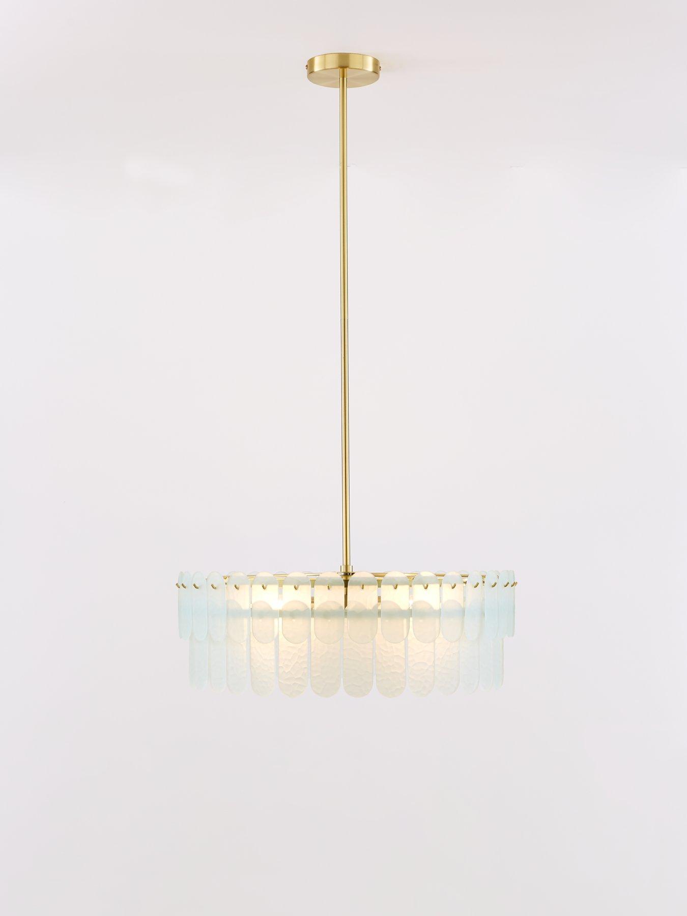  image of very-home-glass-oval-chandelier