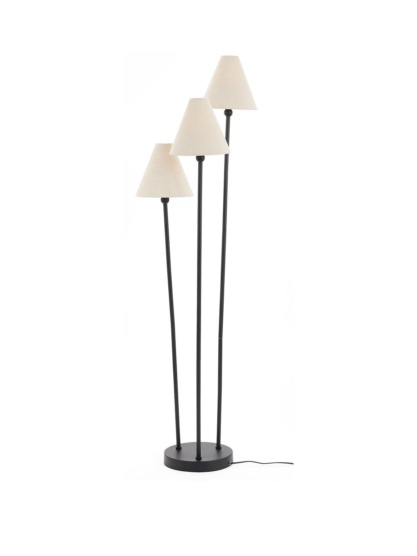 stillFront image of the-very-collection-conical-floor-lamp-triple