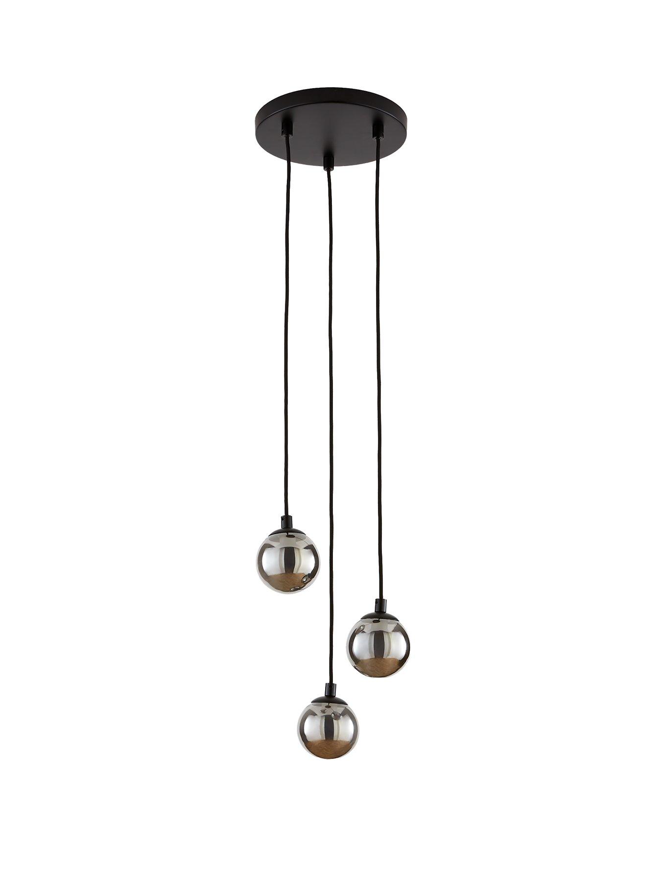 image of the-very-collection-double-glass-3-light-cluster-ceiling-light