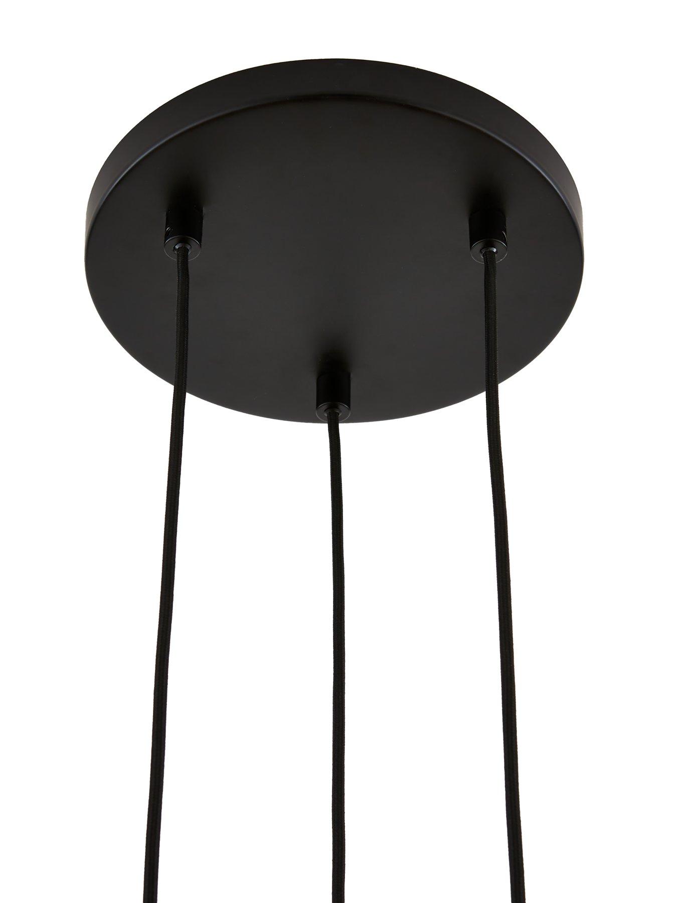  image of the-very-collection-double-glass-3-light-cluster-ceiling-light