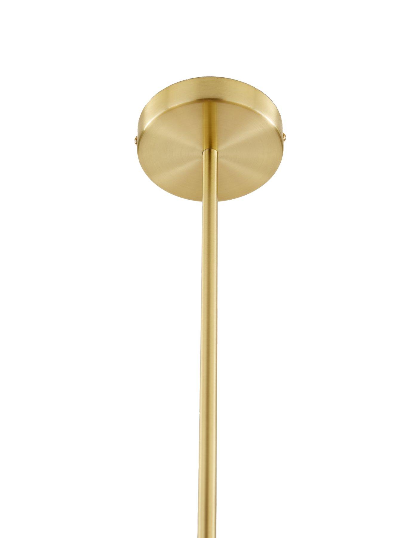 Image 5 of 7 of The Very Collection Glass Circle 5-Light Chandelier Ceiling Light
