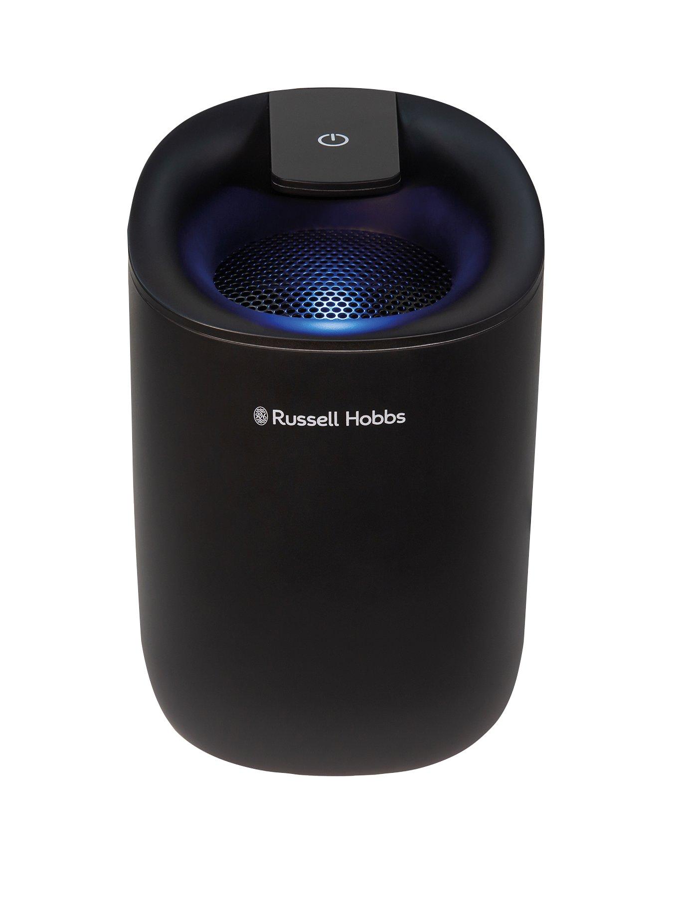 Russell Hobbs RHDH1061B Fresh Air Mini, Compact Dehumidifier, 300ml/day, Black