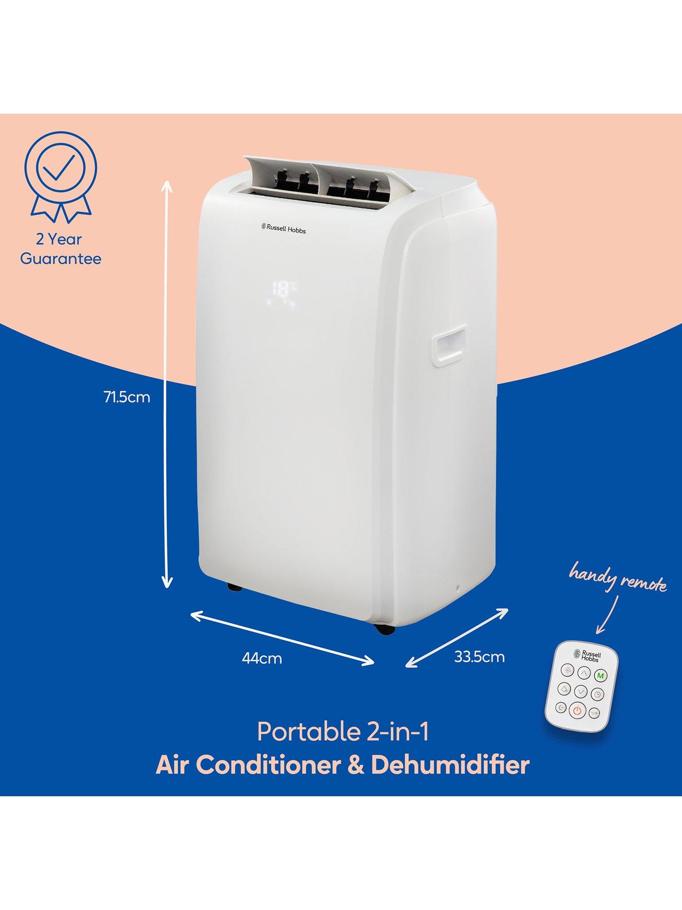  image of russell-hobbs-rhpac11001-2-in-1-portable-air-conditioner-and-dehumidifier-11000-btu