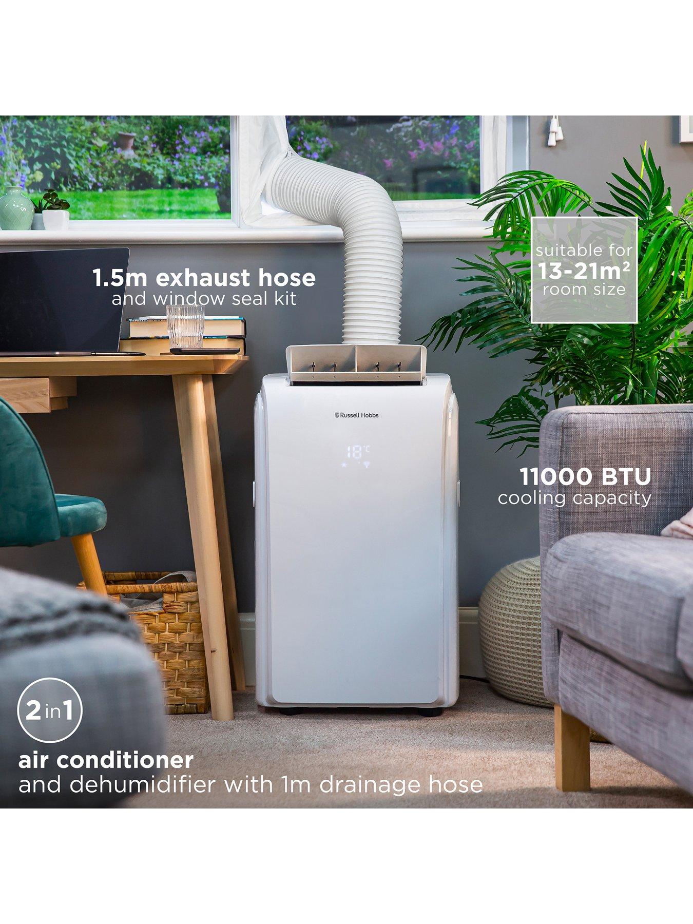  image of russell-hobbs-rhpac11001-2-in-1-portable-air-conditioner-and-dehumidifier-11000-btu
