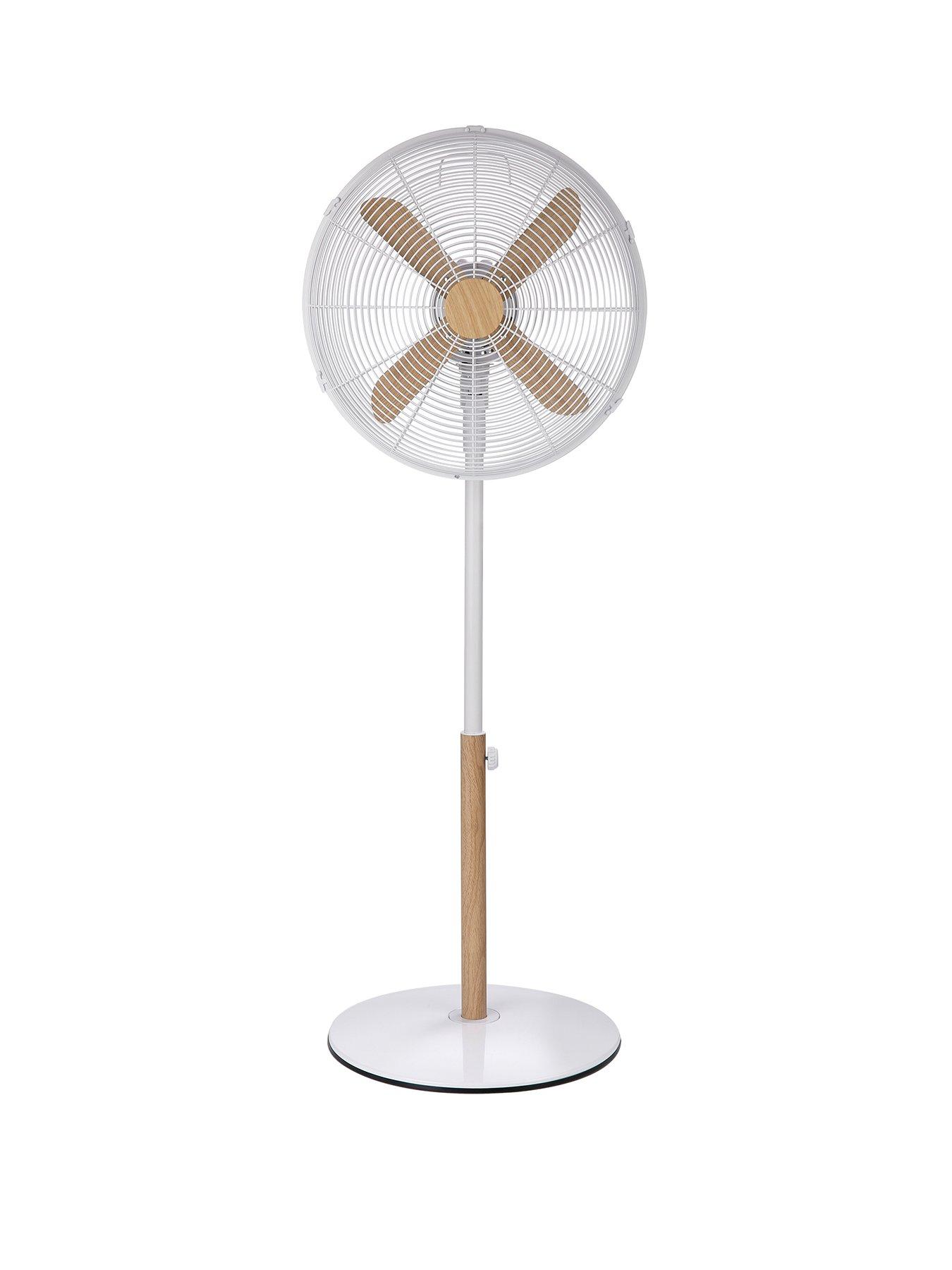 Russell Hobbs RHMPF1601WDW 16" White Scandi Style Pedestal Fan