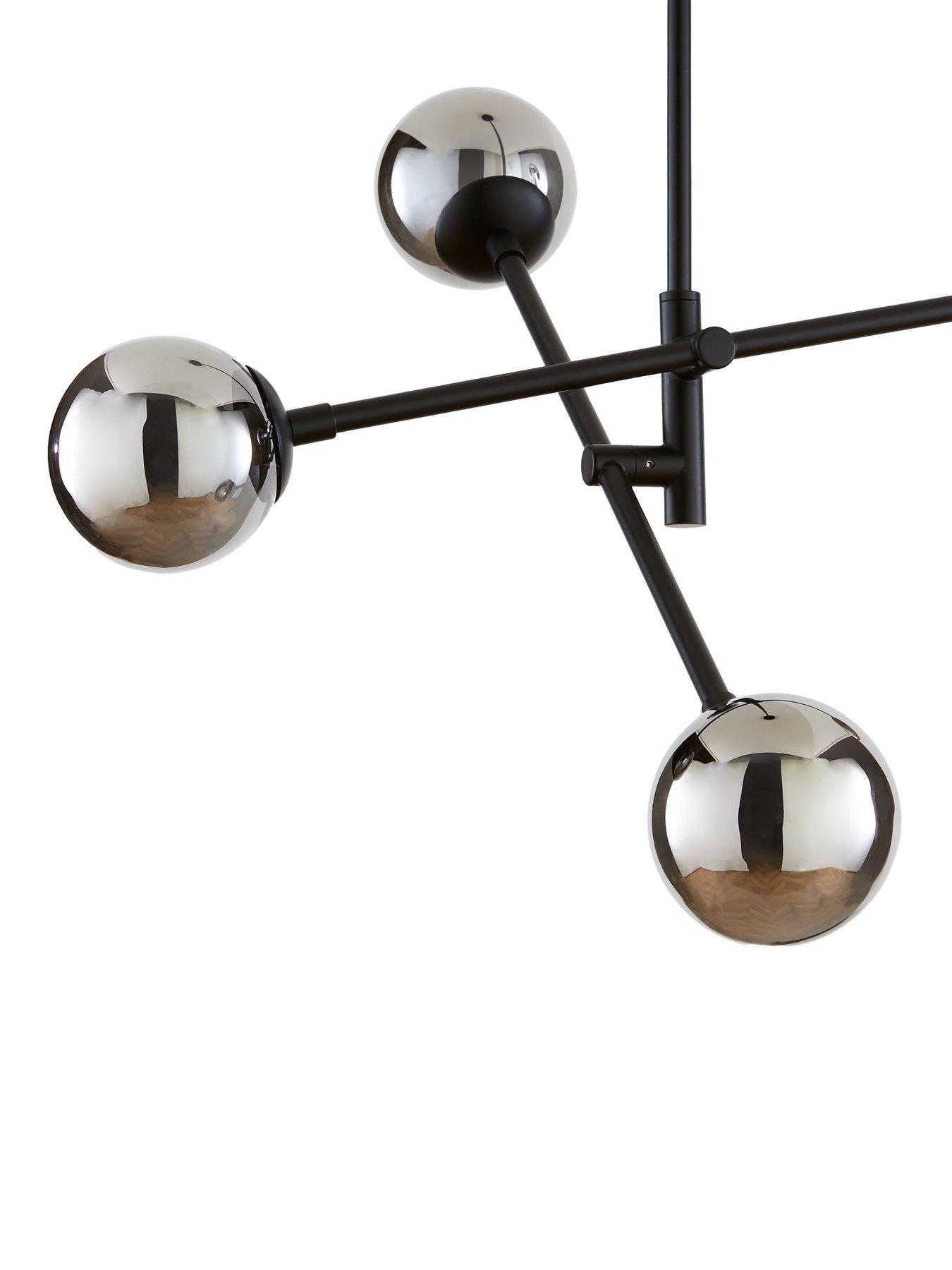 Image 4 of 7 of The Very Collection Double Glass 4-Light Chandelier Ceiling Light