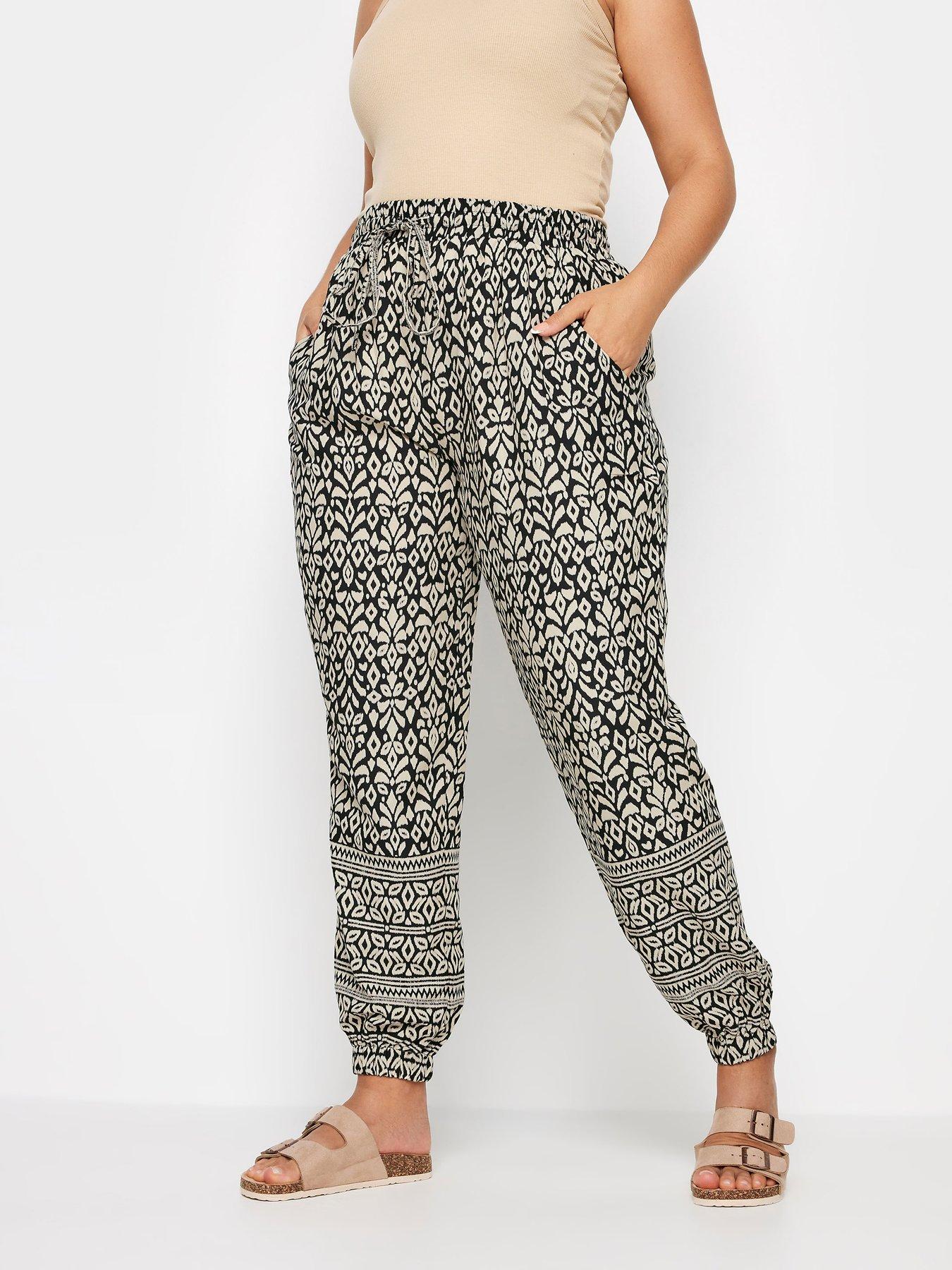 undefined Curve Border Print Joggers