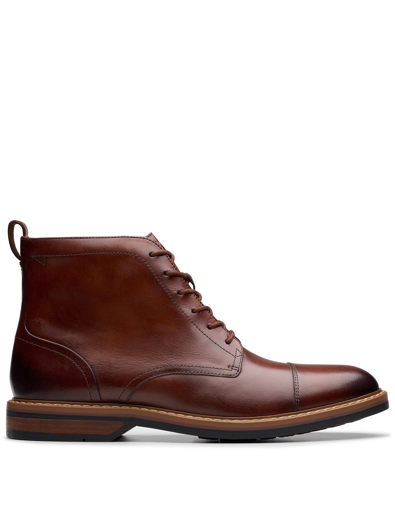 front image of clarks-aldwin-cap-lace-up-boots