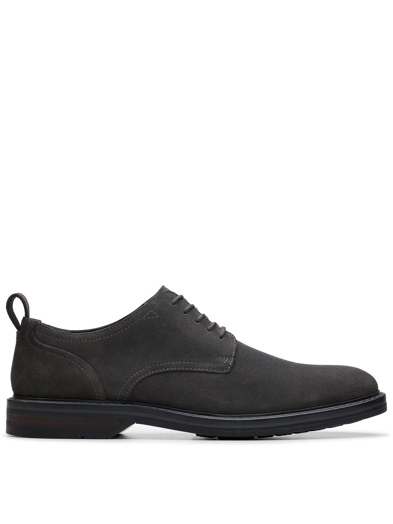 Clarks Aldwin Lace Suede Derby Shoes littlewoods