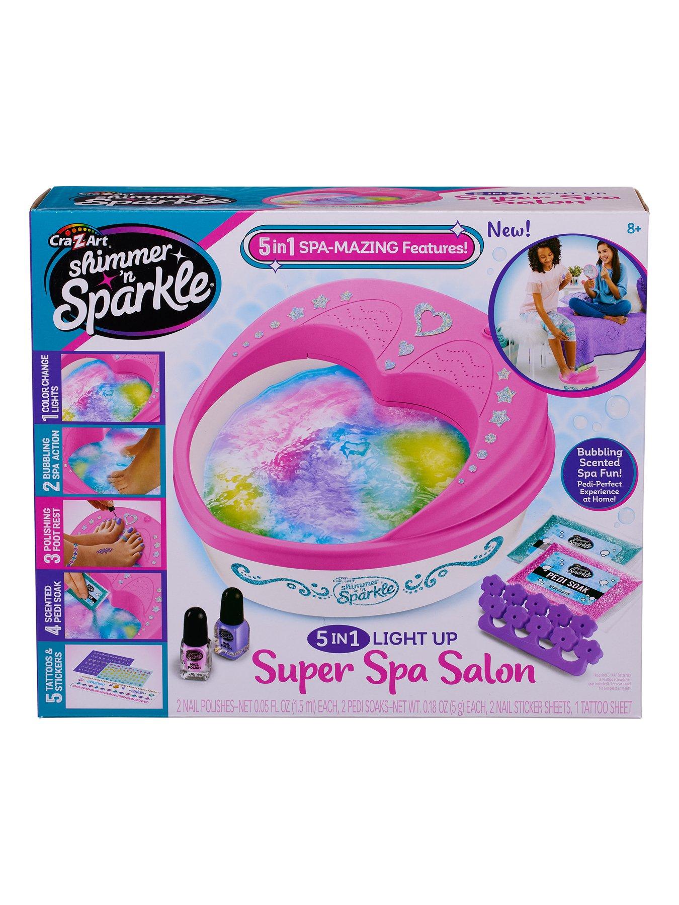  image of shimmer-sparkle-5-in-1-light-up-super-spa-salon-style-kids-foot-spa
