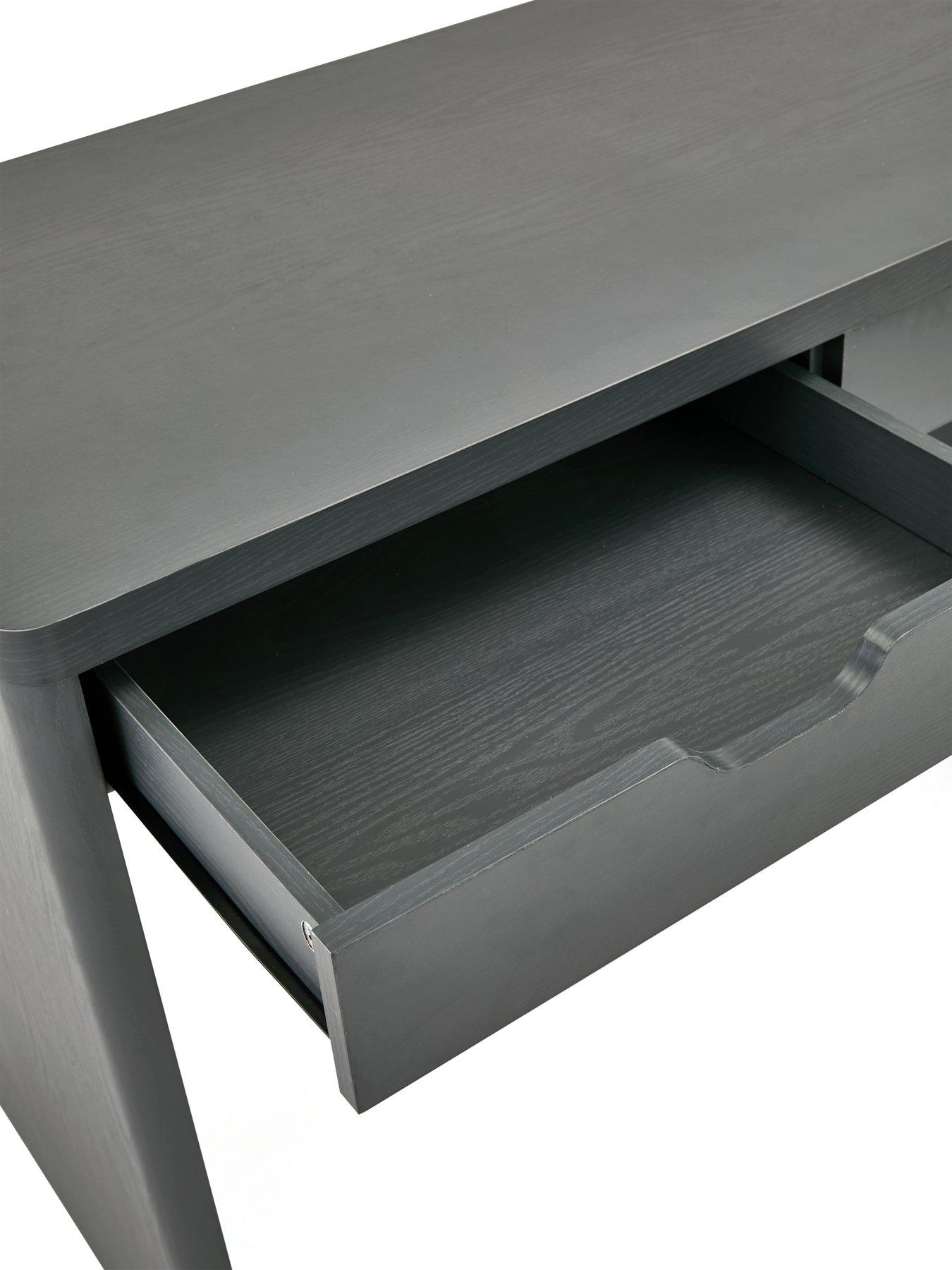 Image 5 of 7 of Very Home Aspen 2 Drawer Desk - Dark Grey Oak Effect