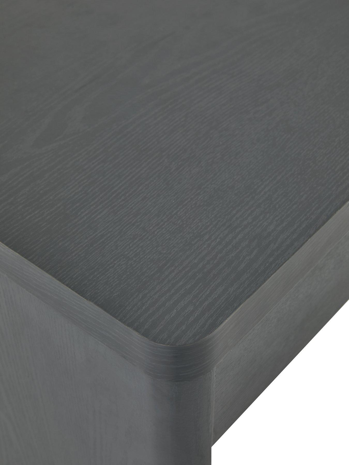  image of very-home-aspen-2-drawer-desk-dark-grey-oak-effect
