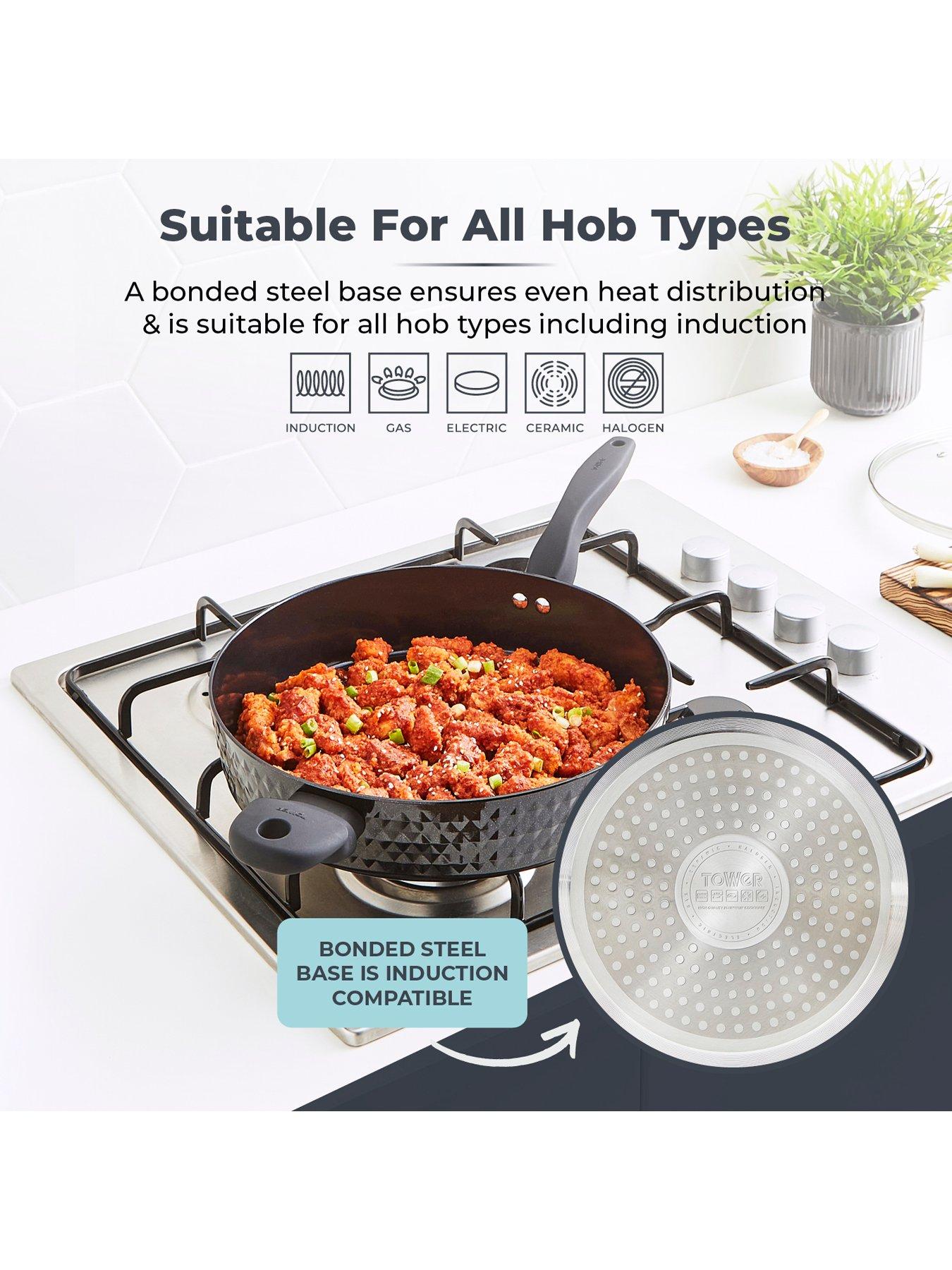  image of tower-diamo-30-cm-multi-pan-with-glass-lid