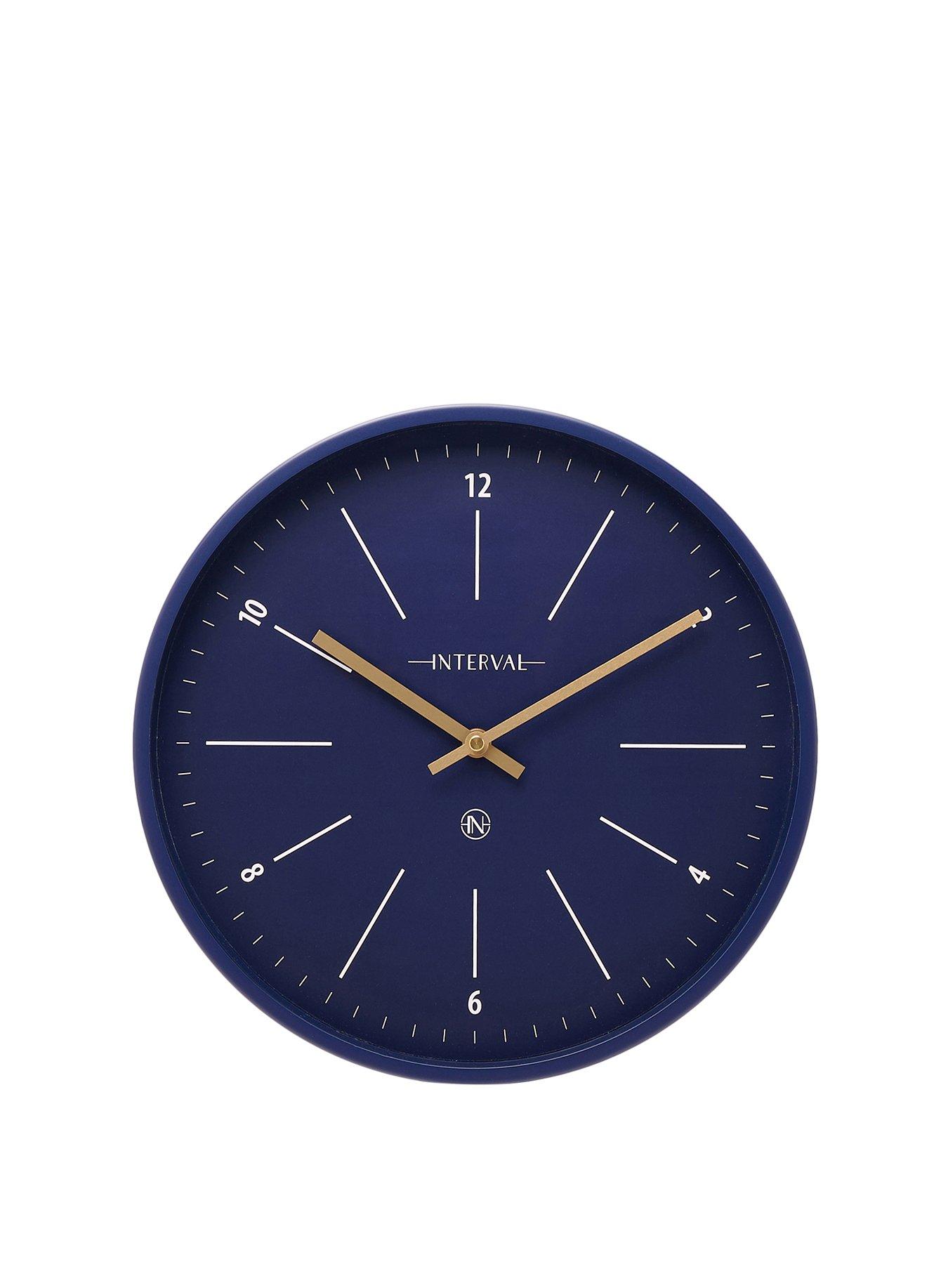  image of interval-navy-metal-wall-clocknbsp